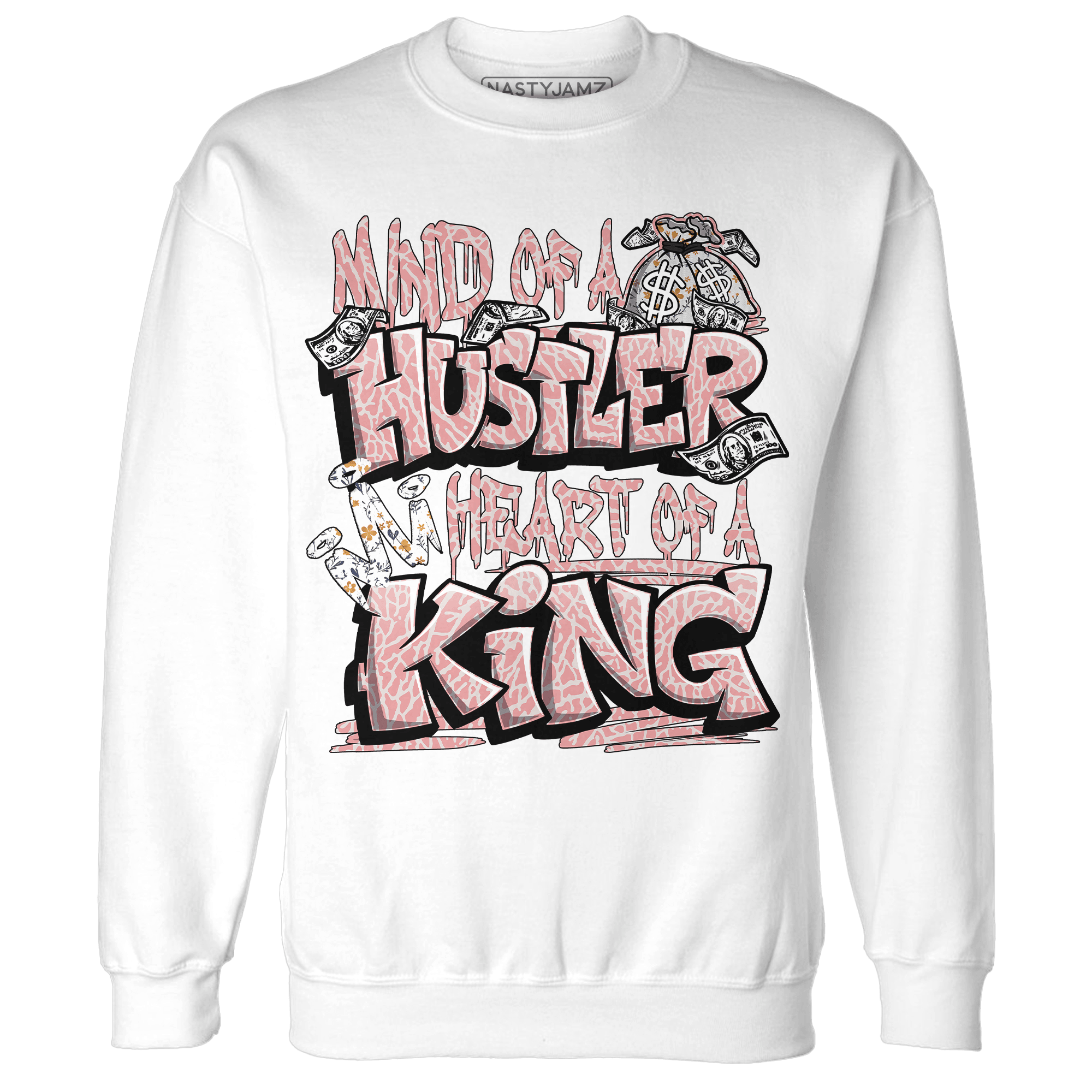 Red Stardust 3s Sweatshirt Match Hustler Heart King - NastyJamz