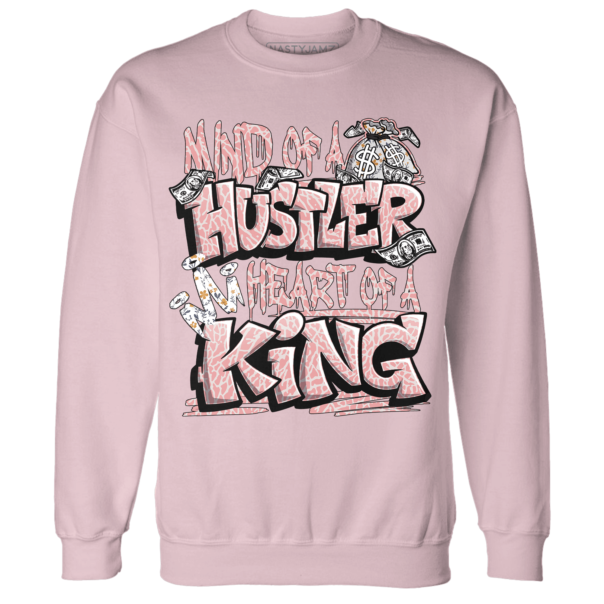 Red Stardust 3s Sweatshirt Match Hustler Heart King - NastyJamz
