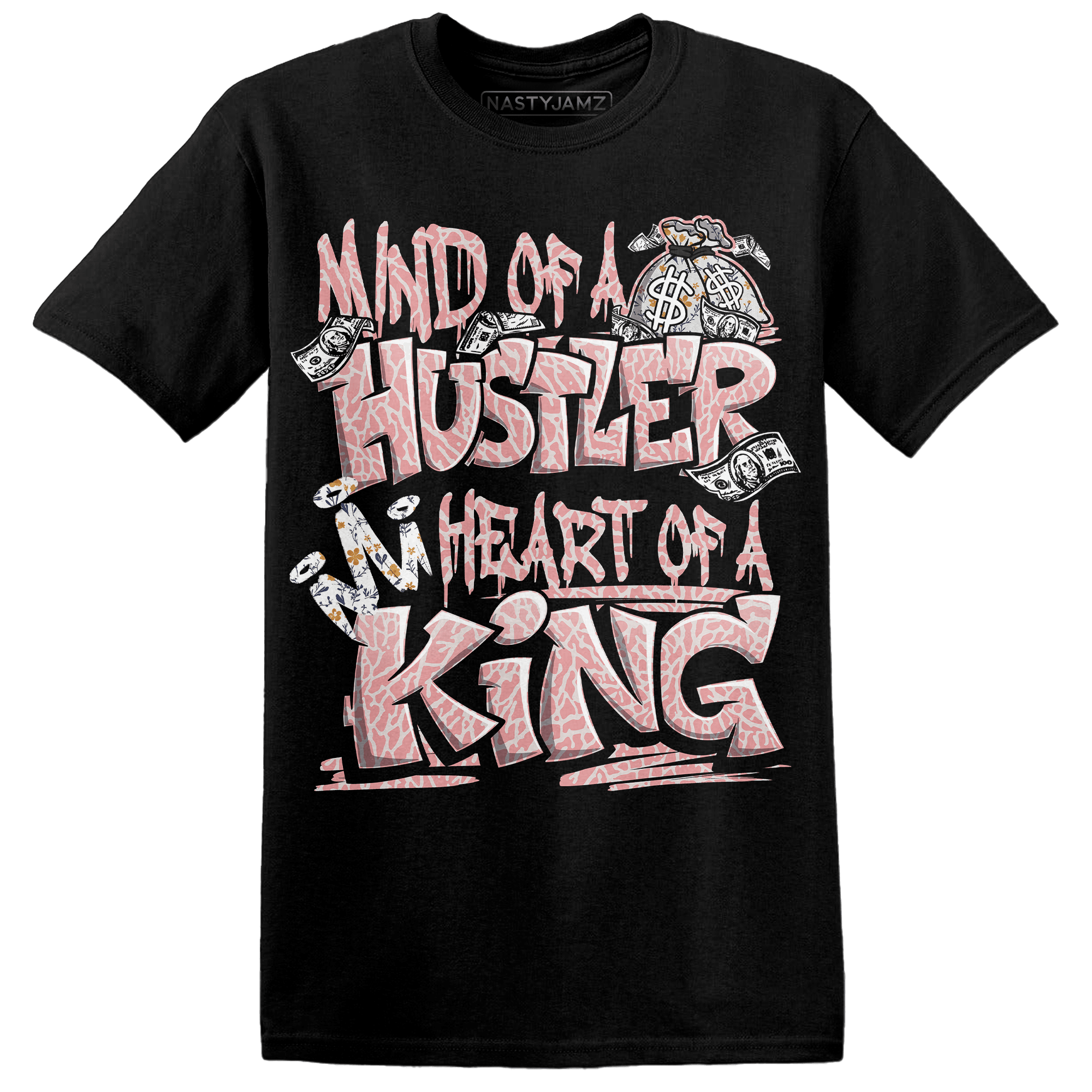 Red Stardust 3s T Shirt Match Hustler Heart King - NastyJamz