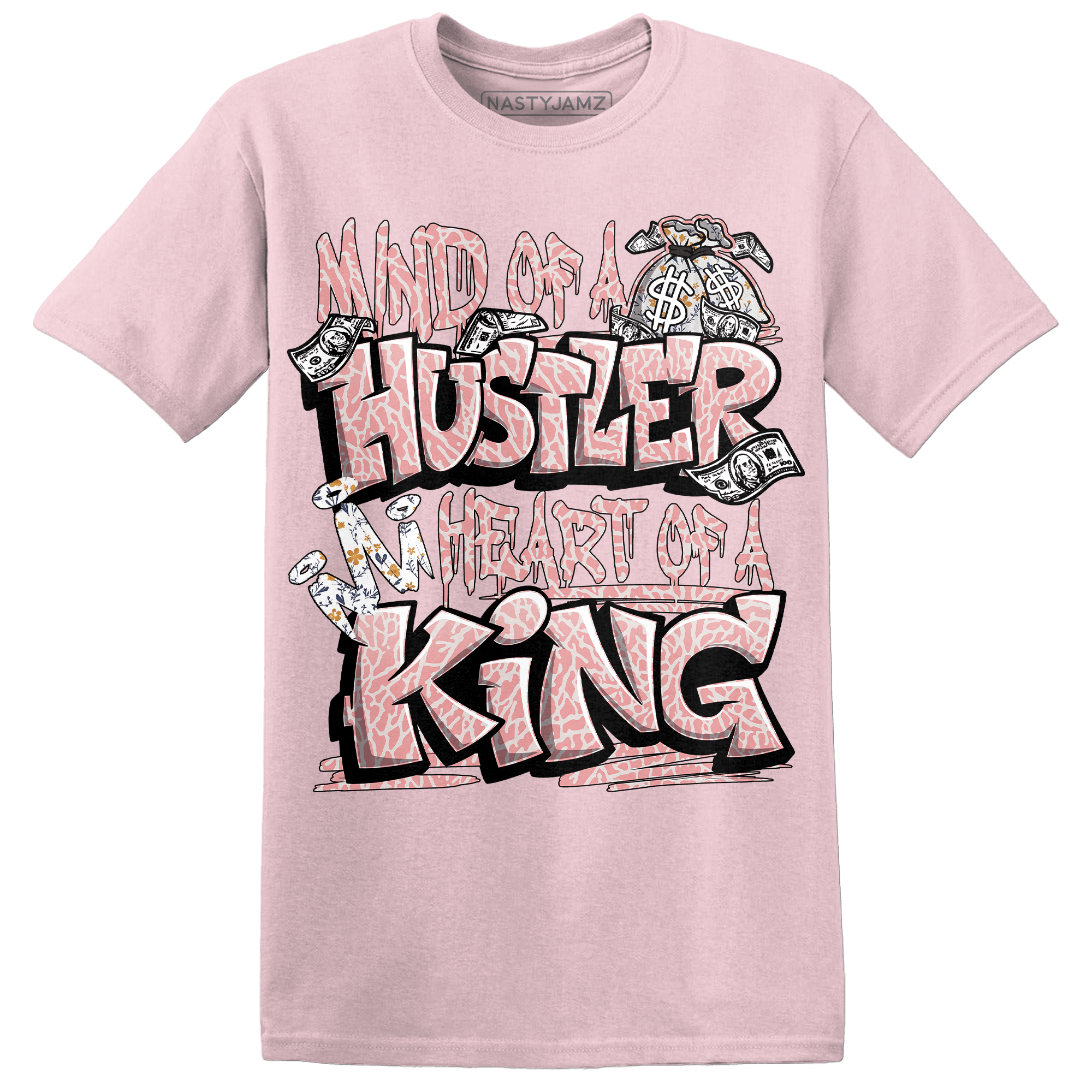 Red Stardust 3s T Shirt Match Hustler Heart King - NastyJamz