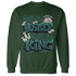Oxidized Green 4s Sweatshirt Match Hustler Heart King - NastyJamz