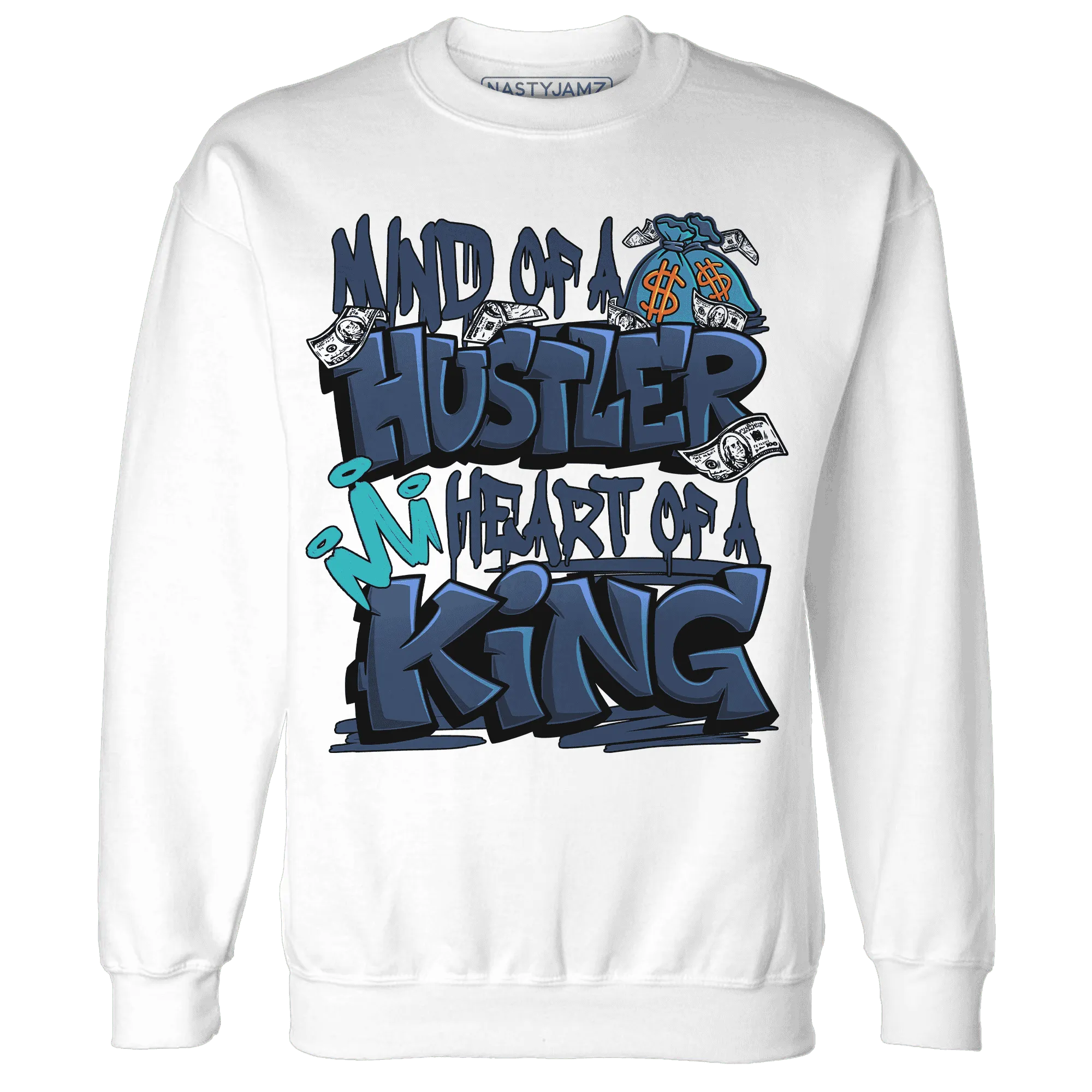 NastyJamz-AM-Plus-Drift-Midnight-Navy-Total-Orange-Dusty-Cactus-Sweatshirt-Match-Hustler-Heart-King