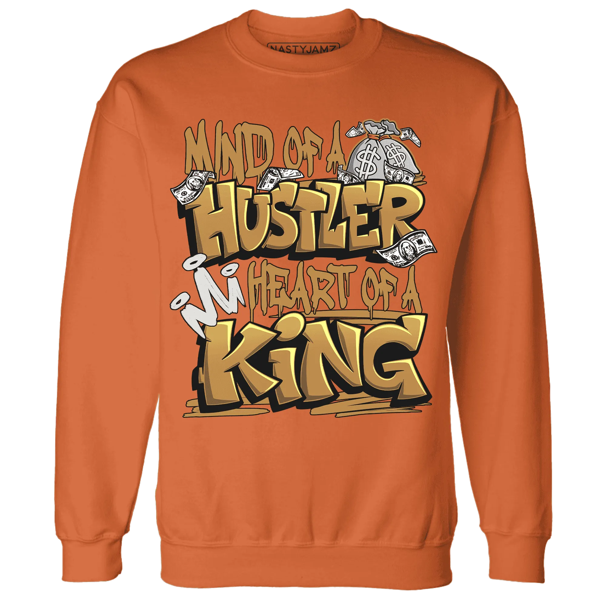 Dunk-Low-Retro-Wheat-Orange-NastyJamz-Sweatshirt-Match-Hustler-Heart-King