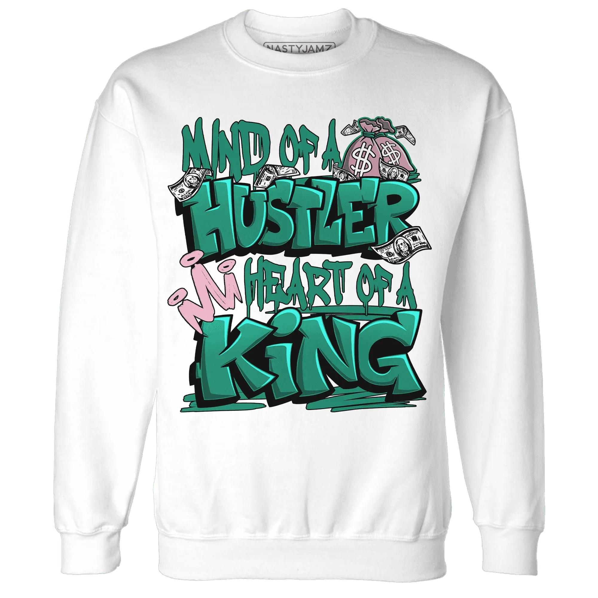 NastyJamz-Dunk-Pink-Malachite-Medium-Soft-Low-Sail-Sweatshirt-Match-Hustler-Heart-King