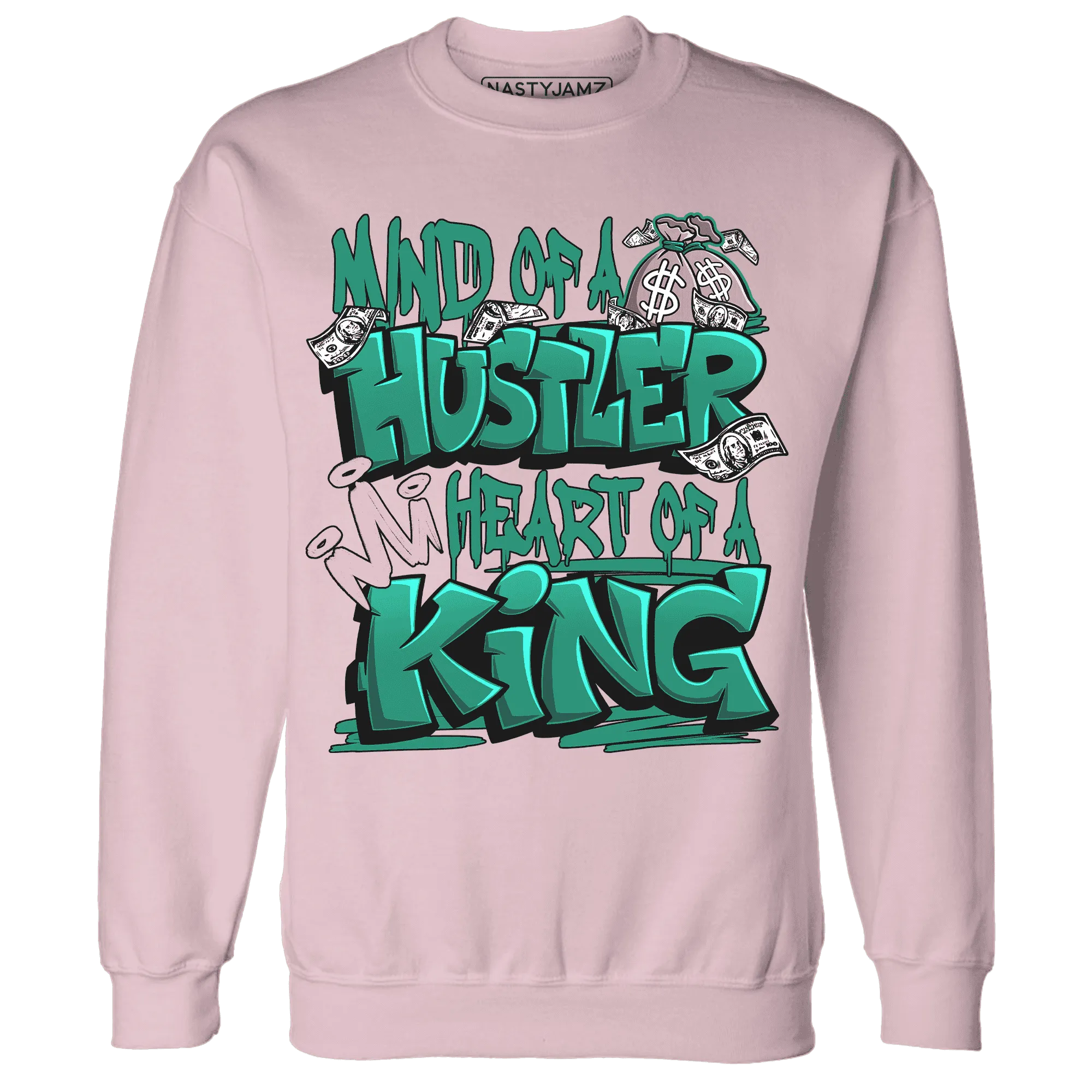 NastyJamz-Dunk-Pink-Malachite-Medium-Soft-Low-Sail-Sweatshirt-Match-Hustler-Heart-King