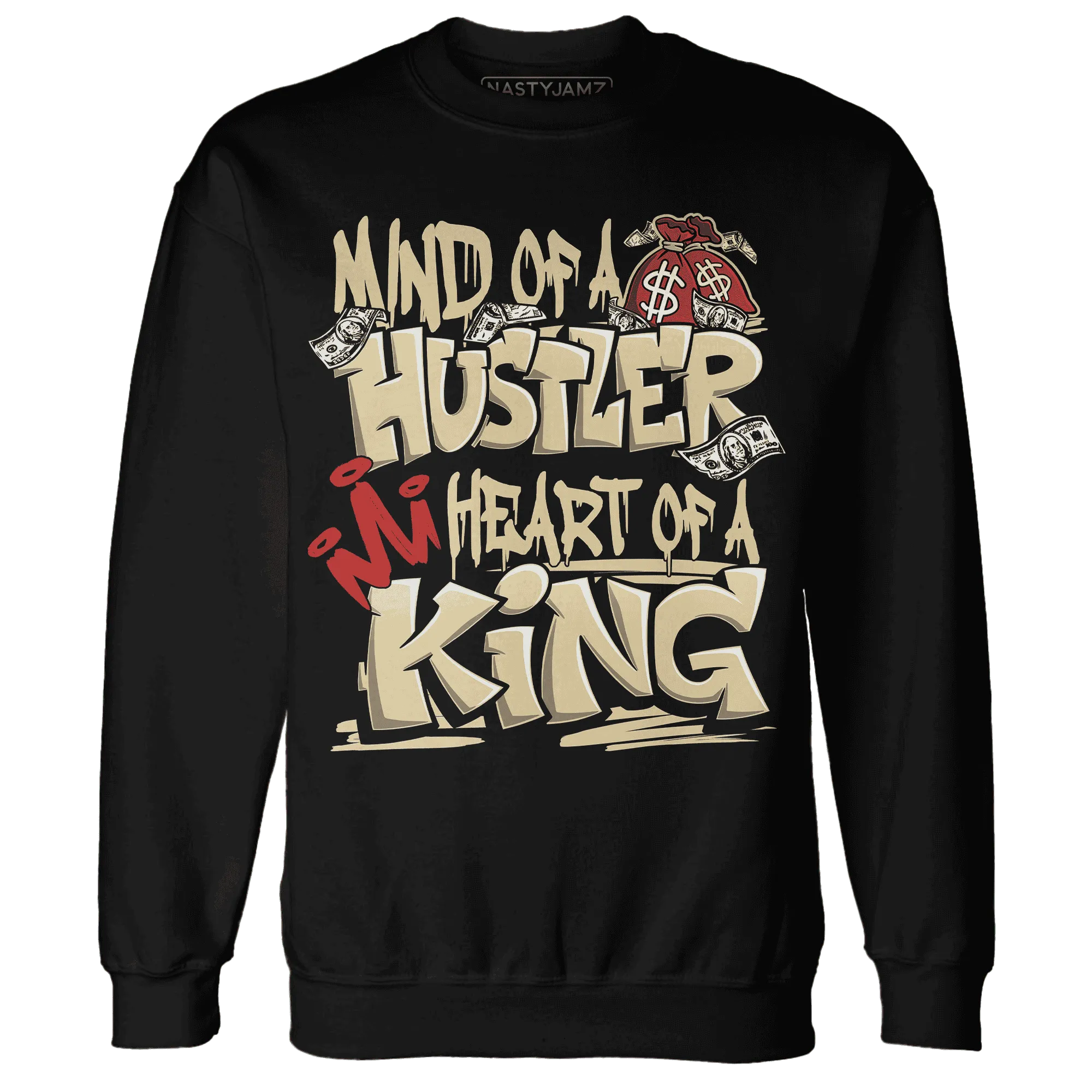 Dunk-Strawberry-Waffle-NastyJamz-Sweatshirt-Match-Hustler-Heart-King