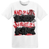 Jumman Jack Universityy Red T Shirt Match Hustler Heart King - NastyJamz