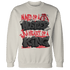 Jumman Jack Universityy Red Sweatshirt Match Hustler Heart King - NastyJamz