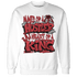 Cherry 12s Sweatshirt Match Hustler Heart King - NastyJamz