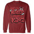 Cherry 12s Sweatshirt Match Hustler Heart King - NastyJamz