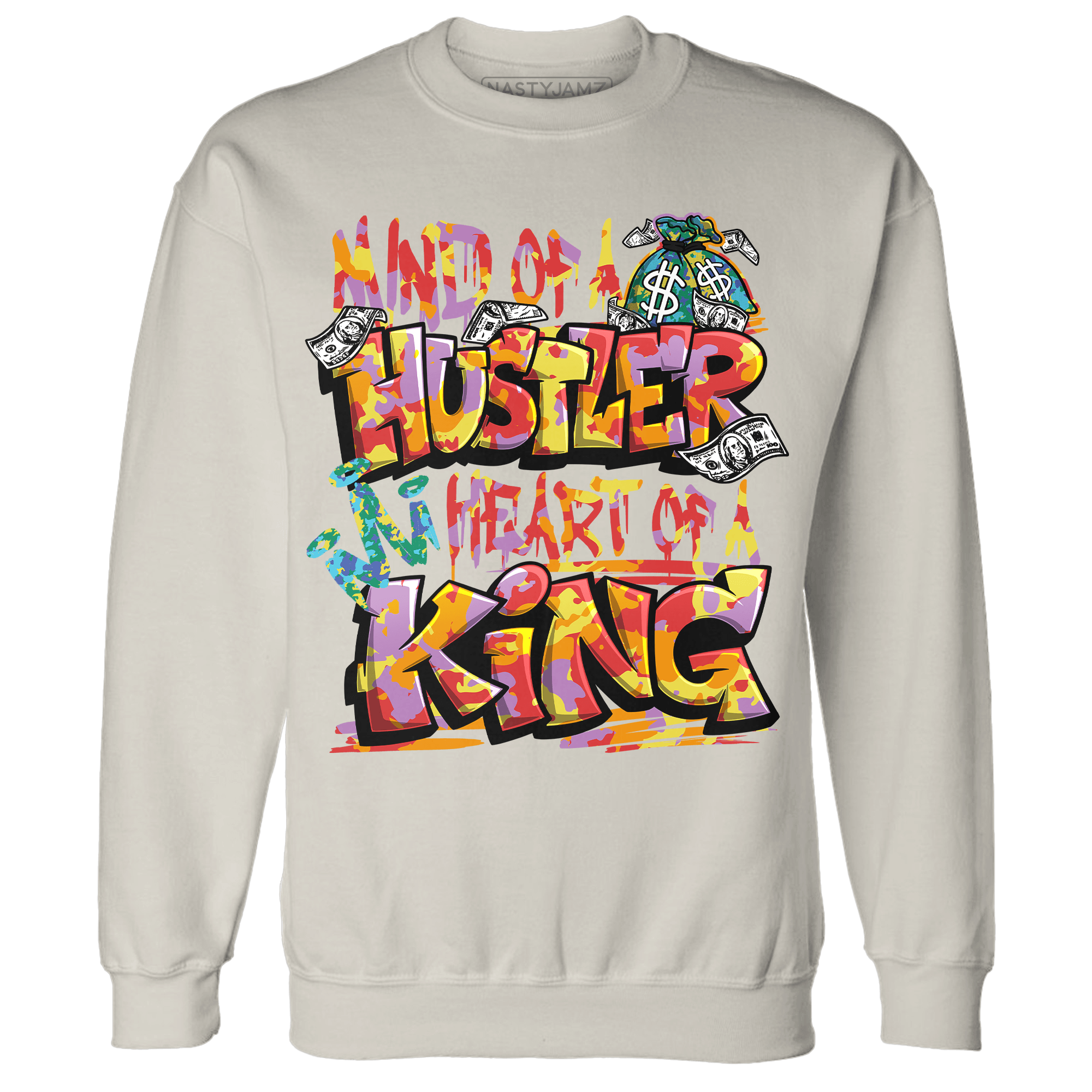 Mid GS Six Championships 1s Sweatshirt Match Hustler Heart King - NastyJamz