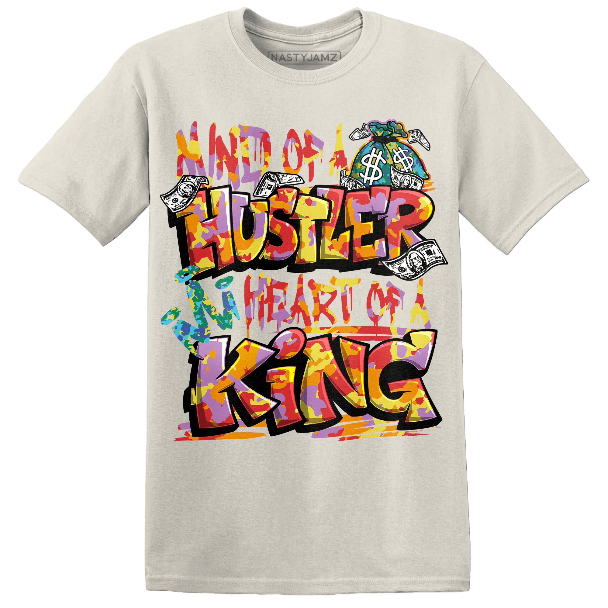 Mid GS Six Championships 1s T Shirt Match Hustler Heart King - NastyJamz