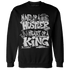 Retro High OG Black White 1s Sweatshirt Match Hustler Heart King - NastyJamz