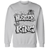 Retro High OG Black White 1s Sweatshirt Match Hustler Heart King - NastyJamz