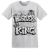 Retro High OG Black White 1s T Shirt Match Hustler Heart King - NastyJamz