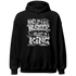 Retro High OG Black White 1s Hoodie Match Hustler Heart King - NastyJamz