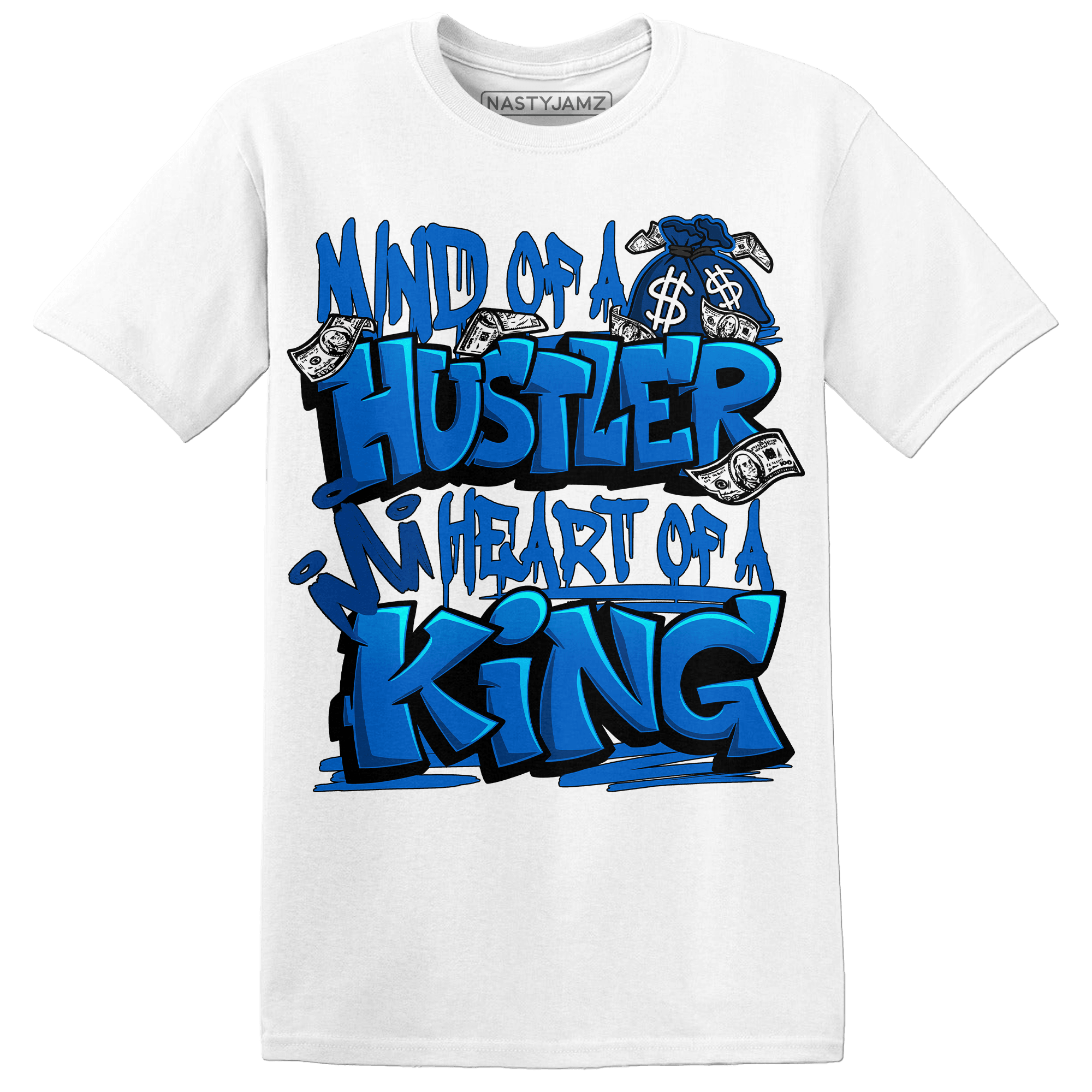 Royal Reimagined 1s T Shirt Match Hustler Heart King - NastyJamz