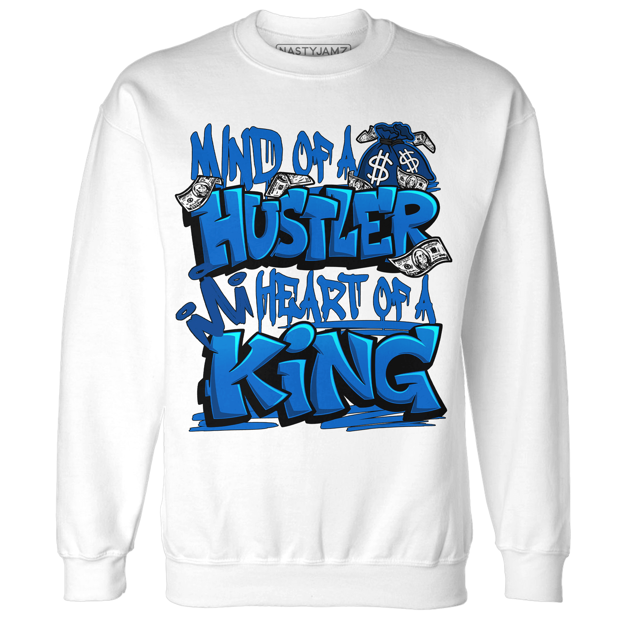 Royal Reimagined 1s Sweatshirt Match Hustler Heart King - NastyJamz
