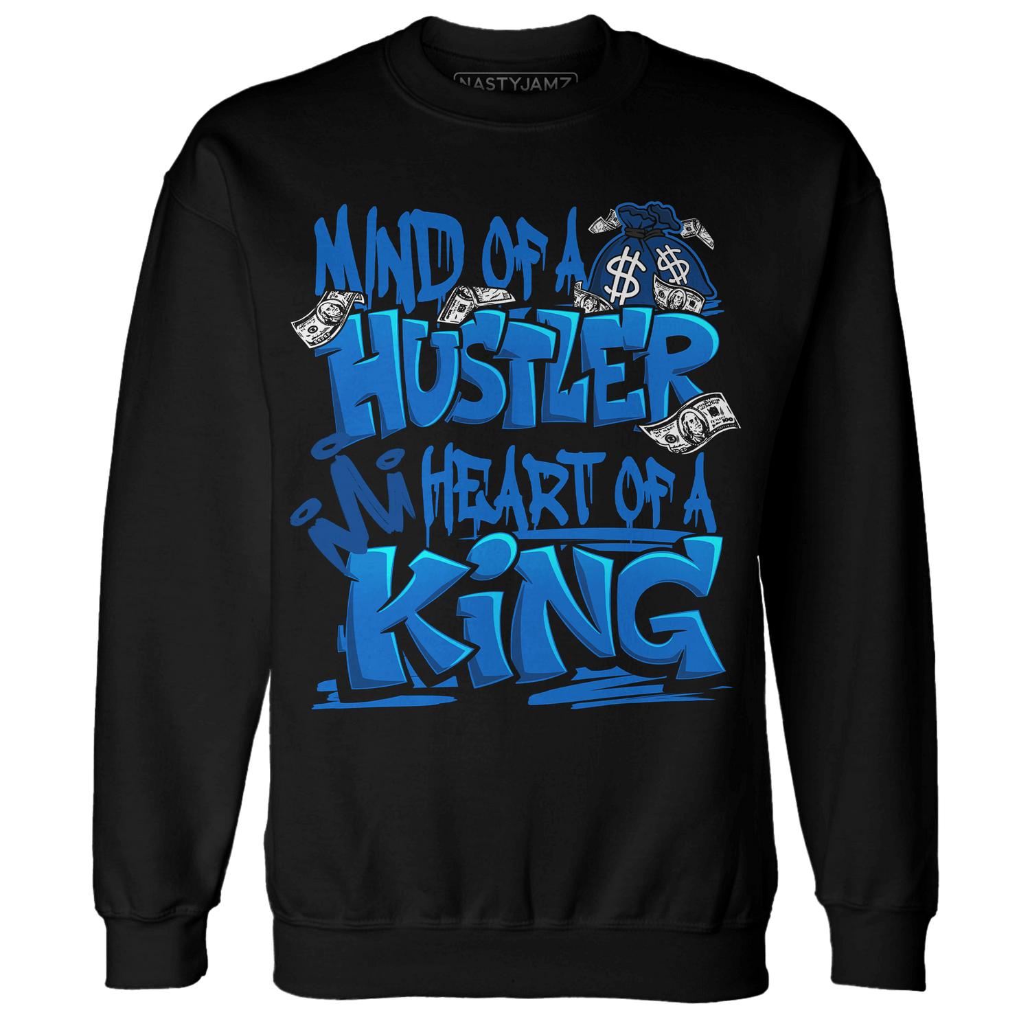Royal Reimagined 1s Sweatshirt Match Hustler Heart King - NastyJamz