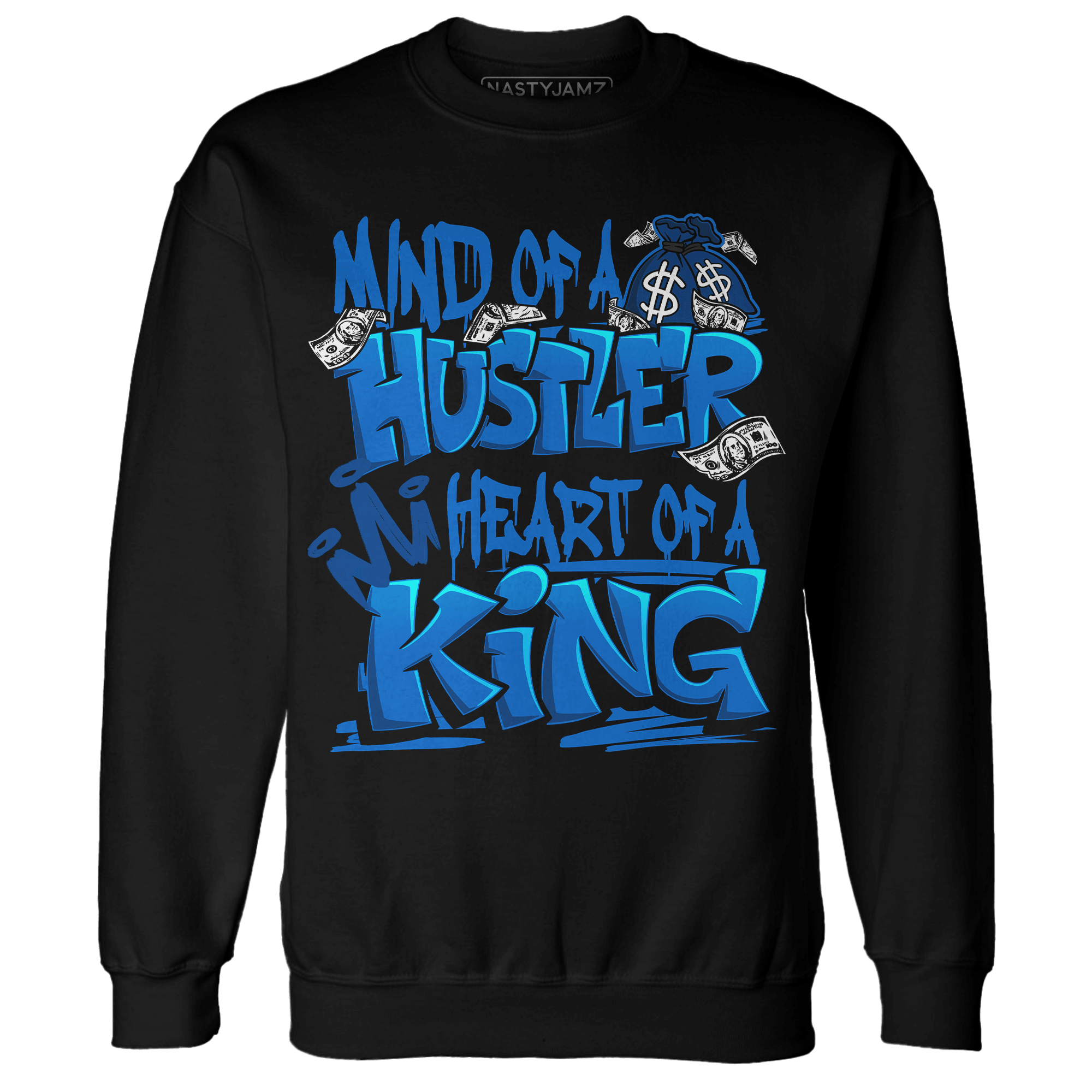 Royal Reimagined 1s Sweatshirt Match Hustler Heart King - NastyJamz