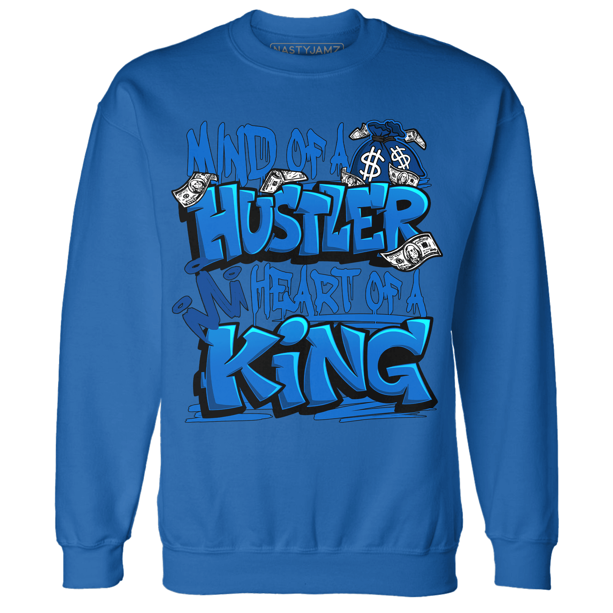 Royal Reimagined 1s Sweatshirt Match Hustler Heart King - NastyJamz