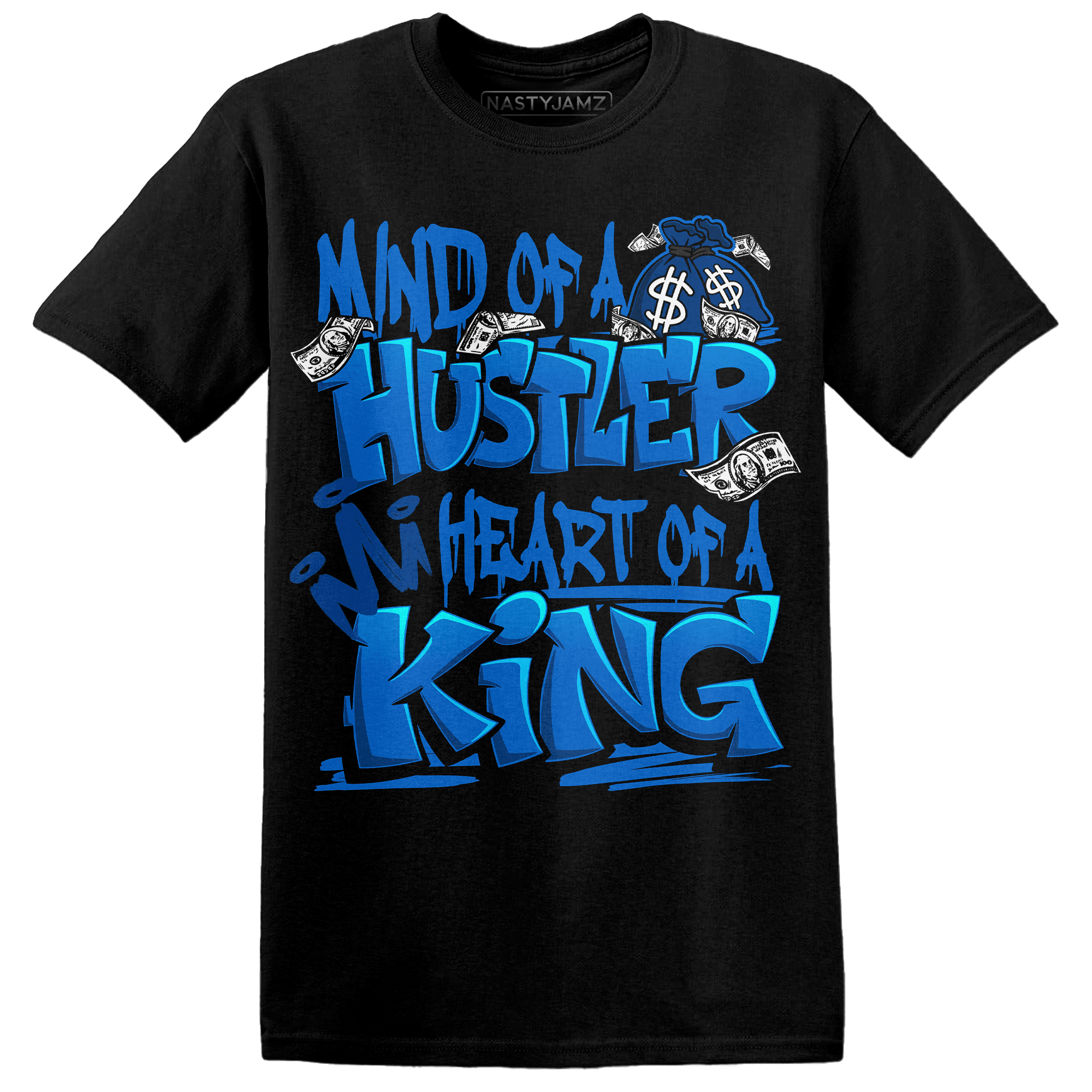 Royal Reimagined 1s T Shirt Match Hustler Heart King - NastyJamz