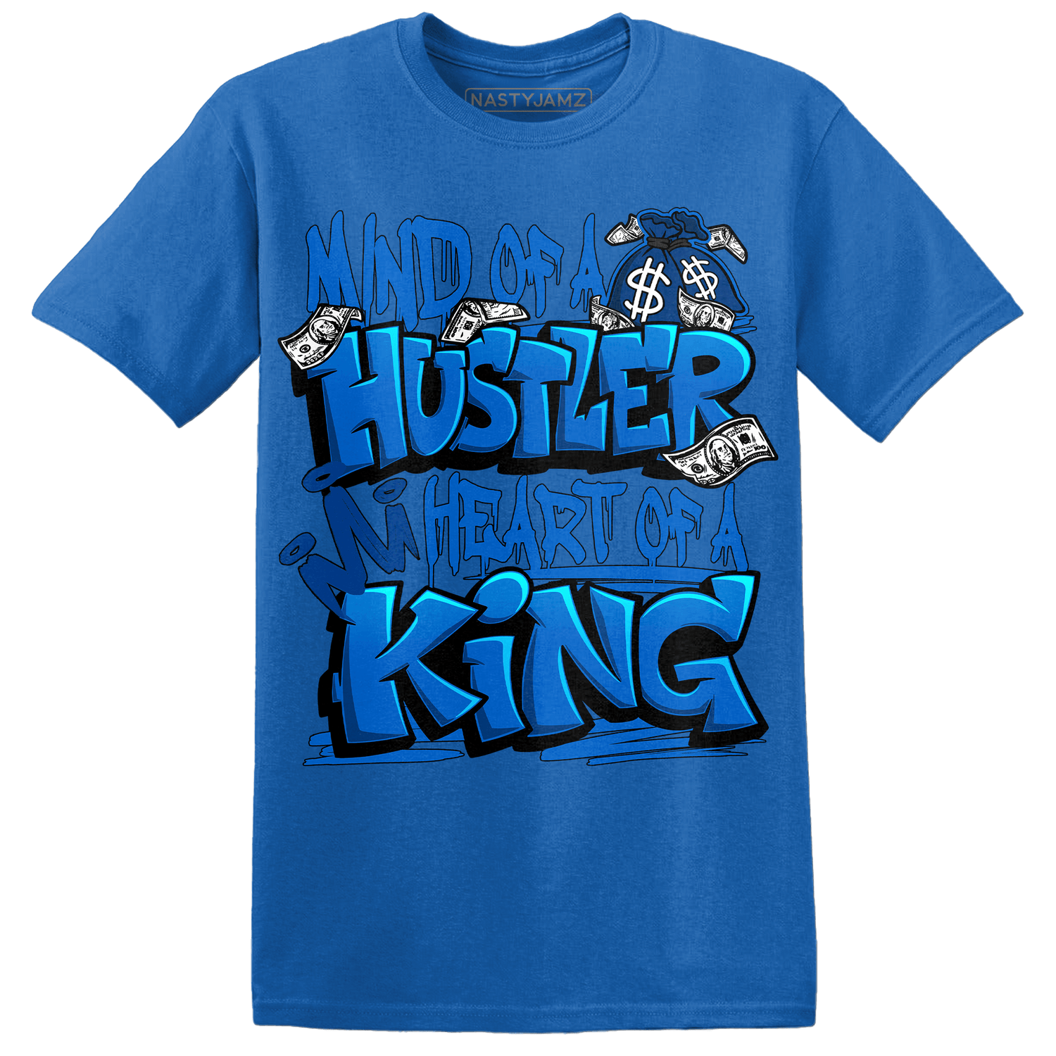 Royal Reimagined 1s T Shirt Match Hustler Heart King - NastyJamz