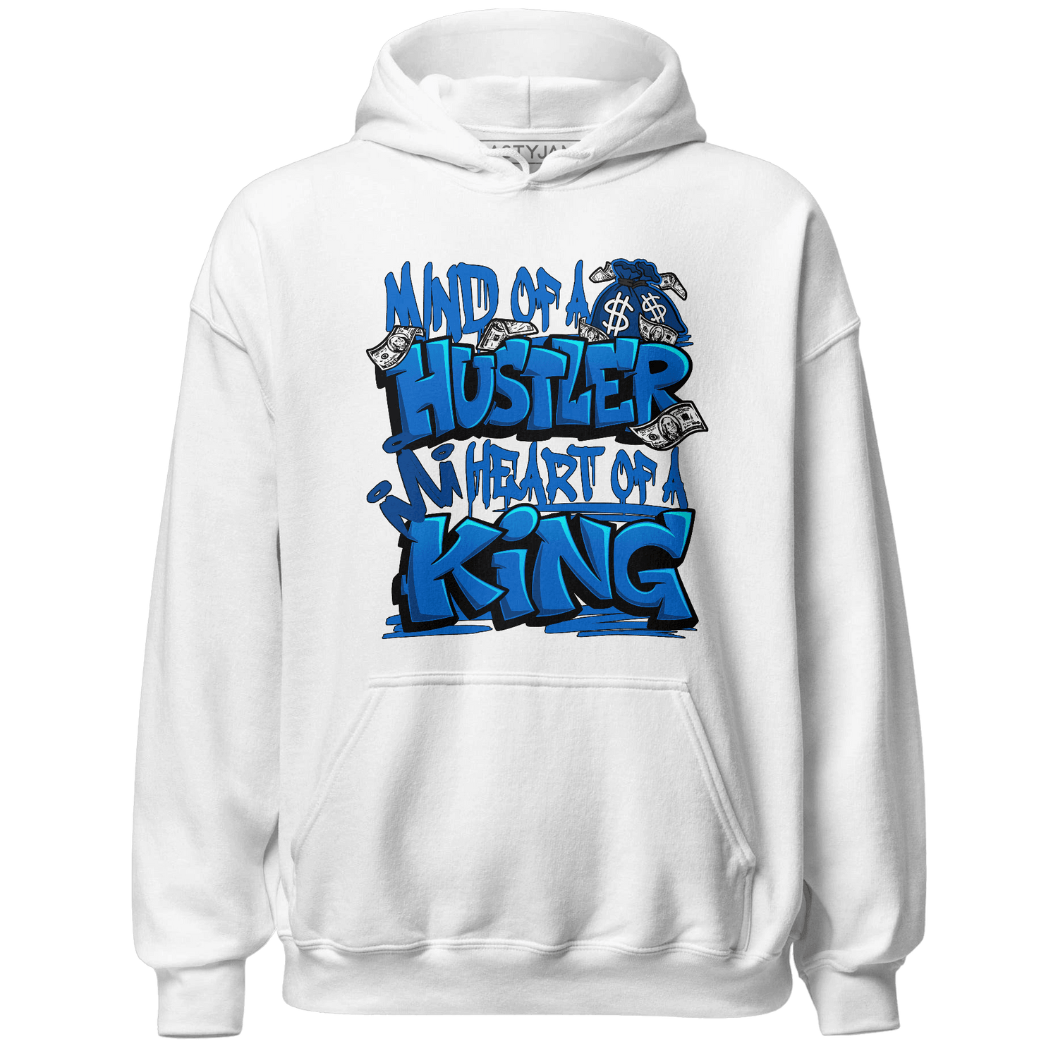 Royal Reimagined 1s Hoodie Match Hustler Heart King - NastyJamz