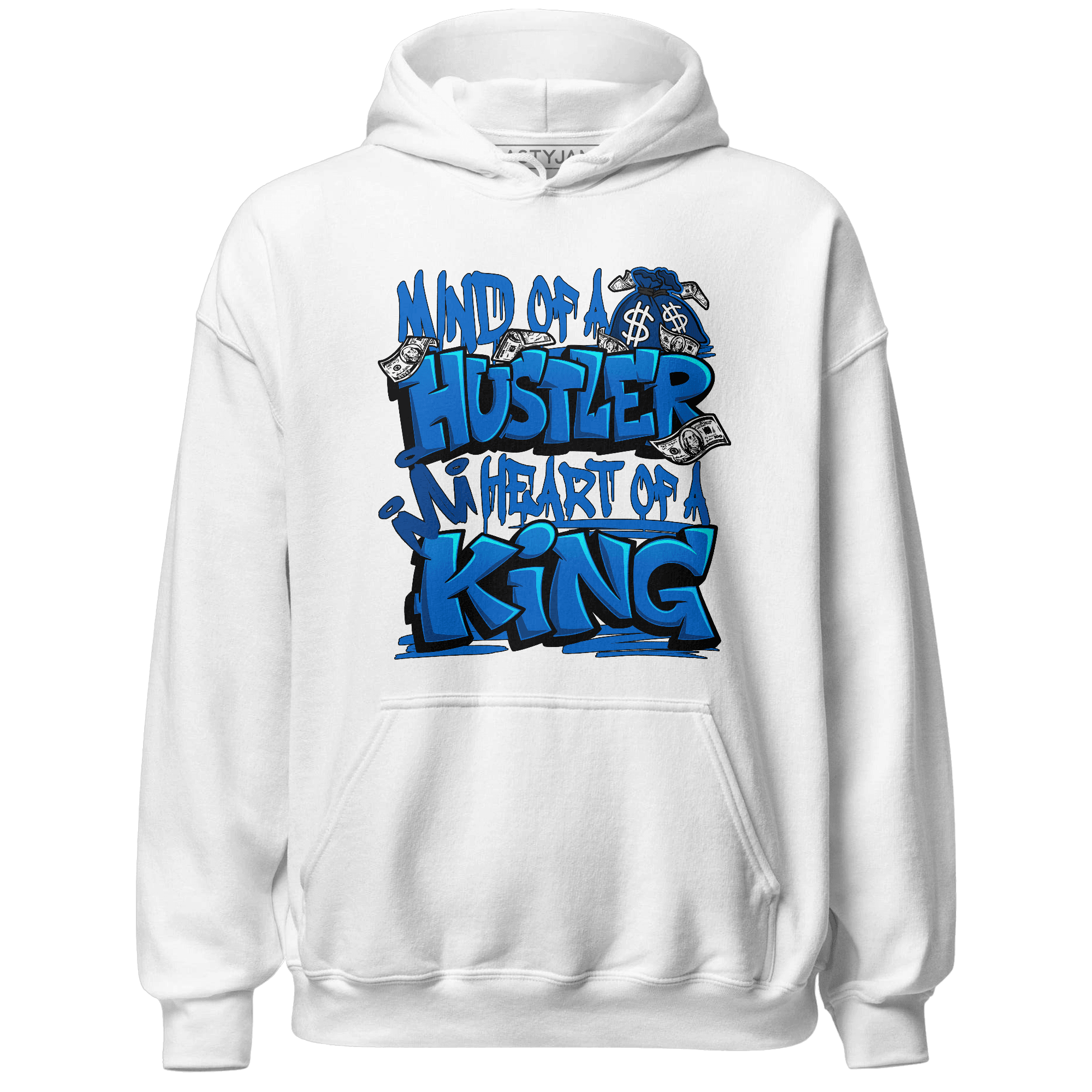 Royal Reimagined 1s Hoodie Match Hustler Heart King - NastyJamz