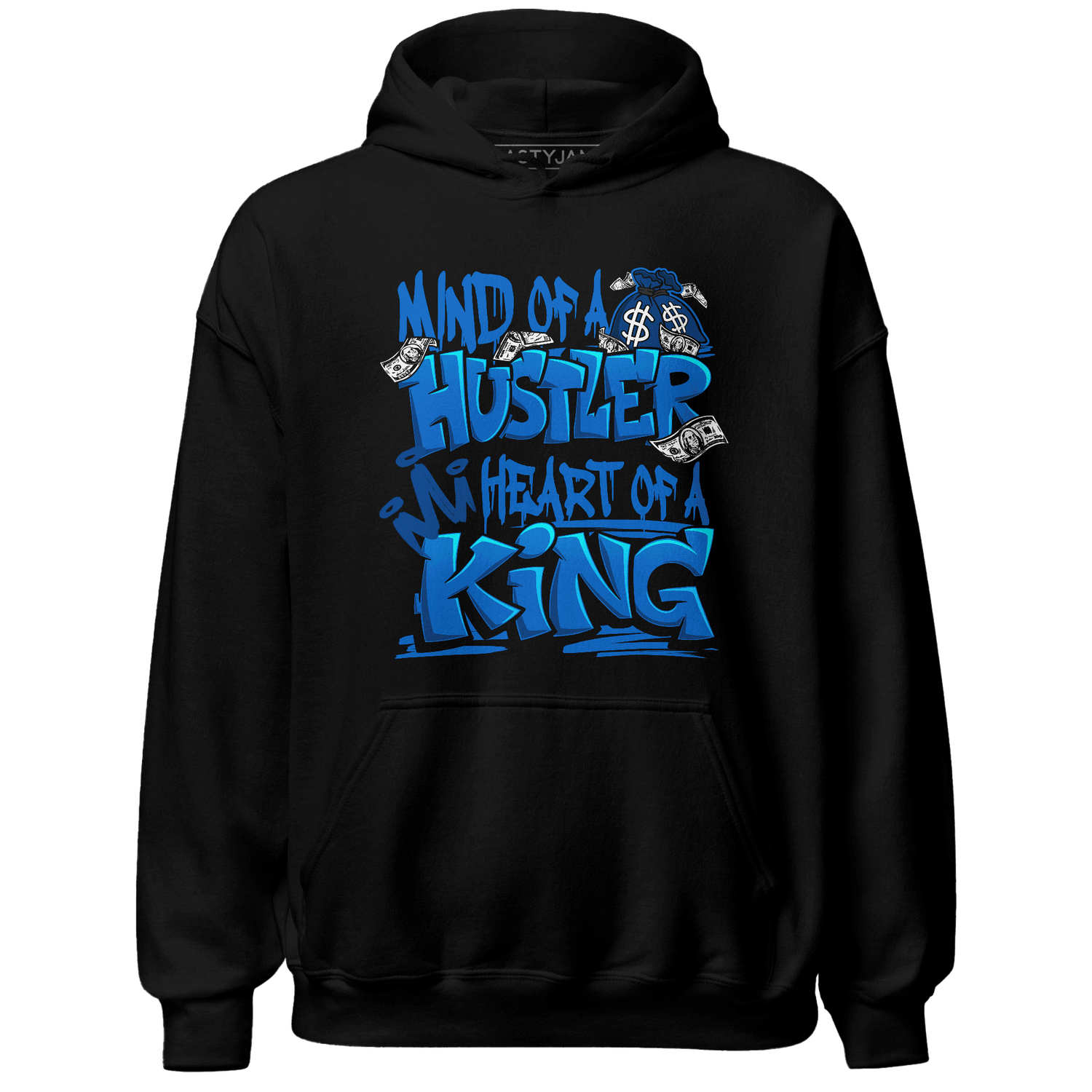 Royal Reimagined 1s Hoodie Match Hustler Heart King - NastyJamz