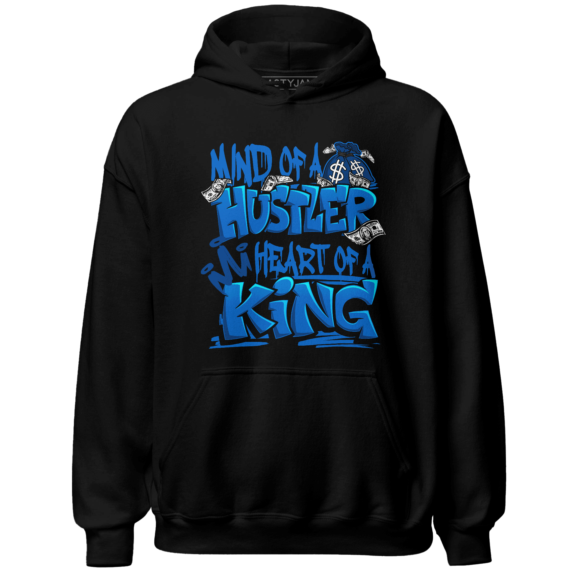 Royal Reimagined 1s Hoodie Match Hustler Heart King - NastyJamz