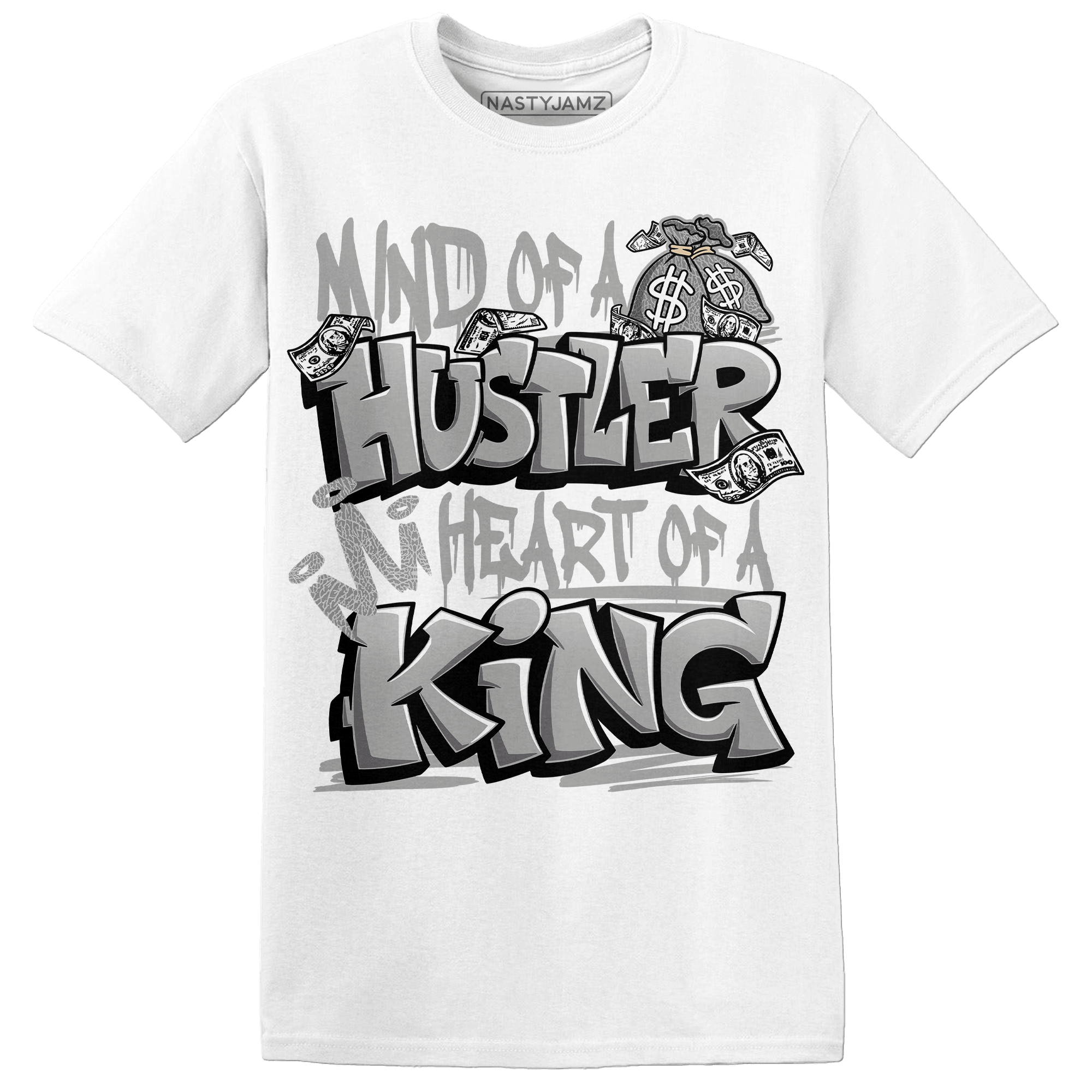 Craft Ivory 3s T Shirt Match Hustler Heart King - NastyJamz