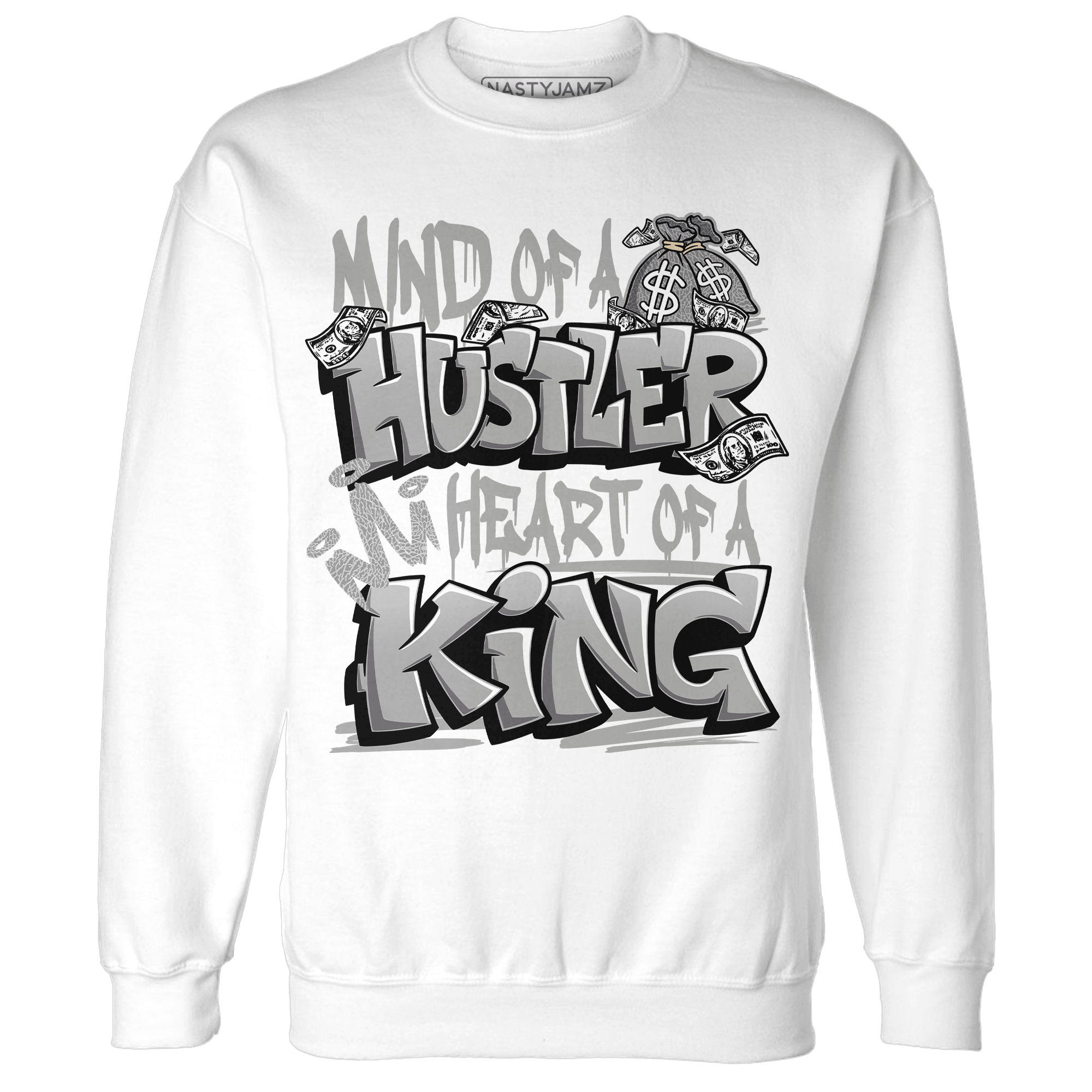 Craft Ivory 3s Sweatshirt Match Hustler Heart King - NastyJamz