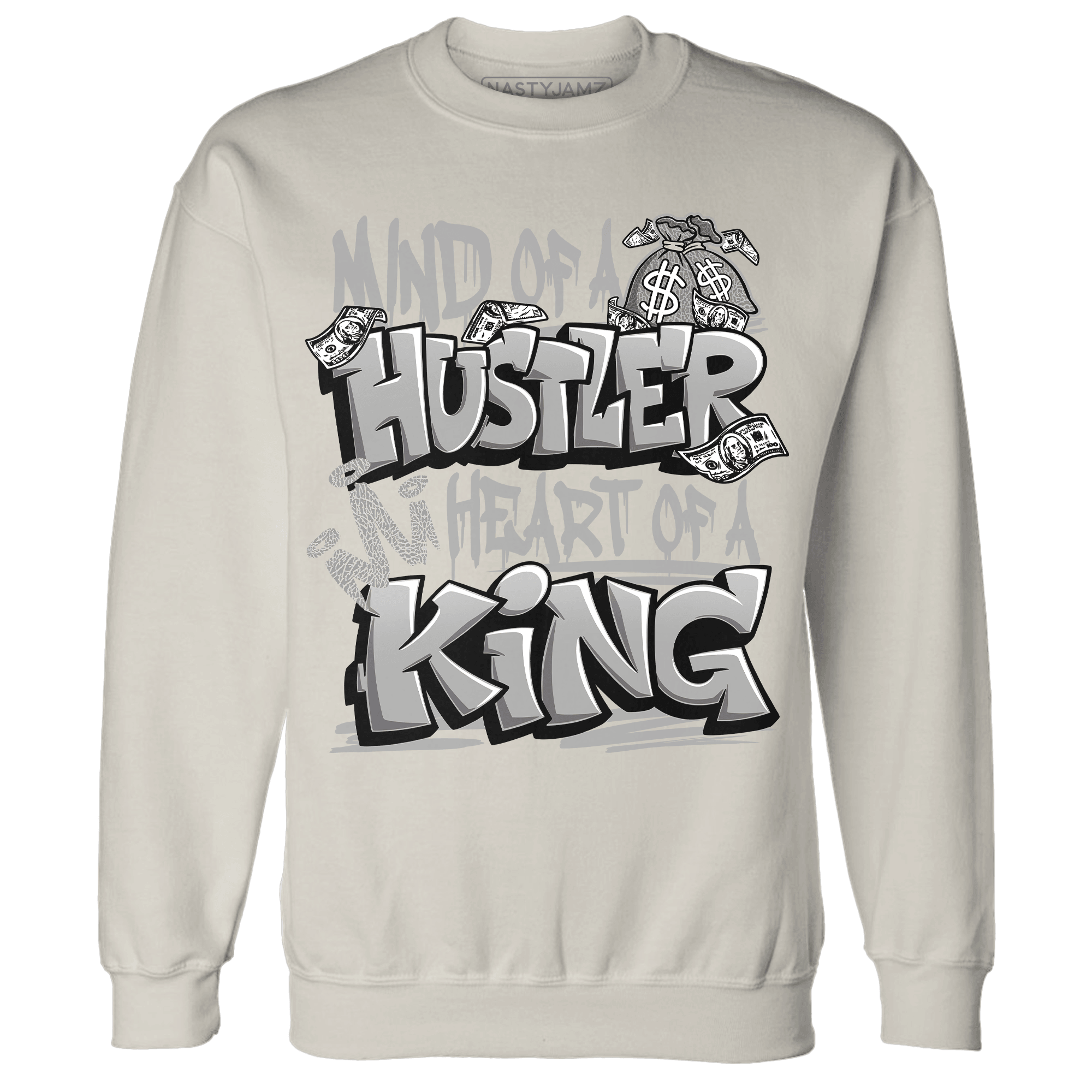 Craft Ivory 3s Sweatshirt Match Hustler Heart King - NastyJamz