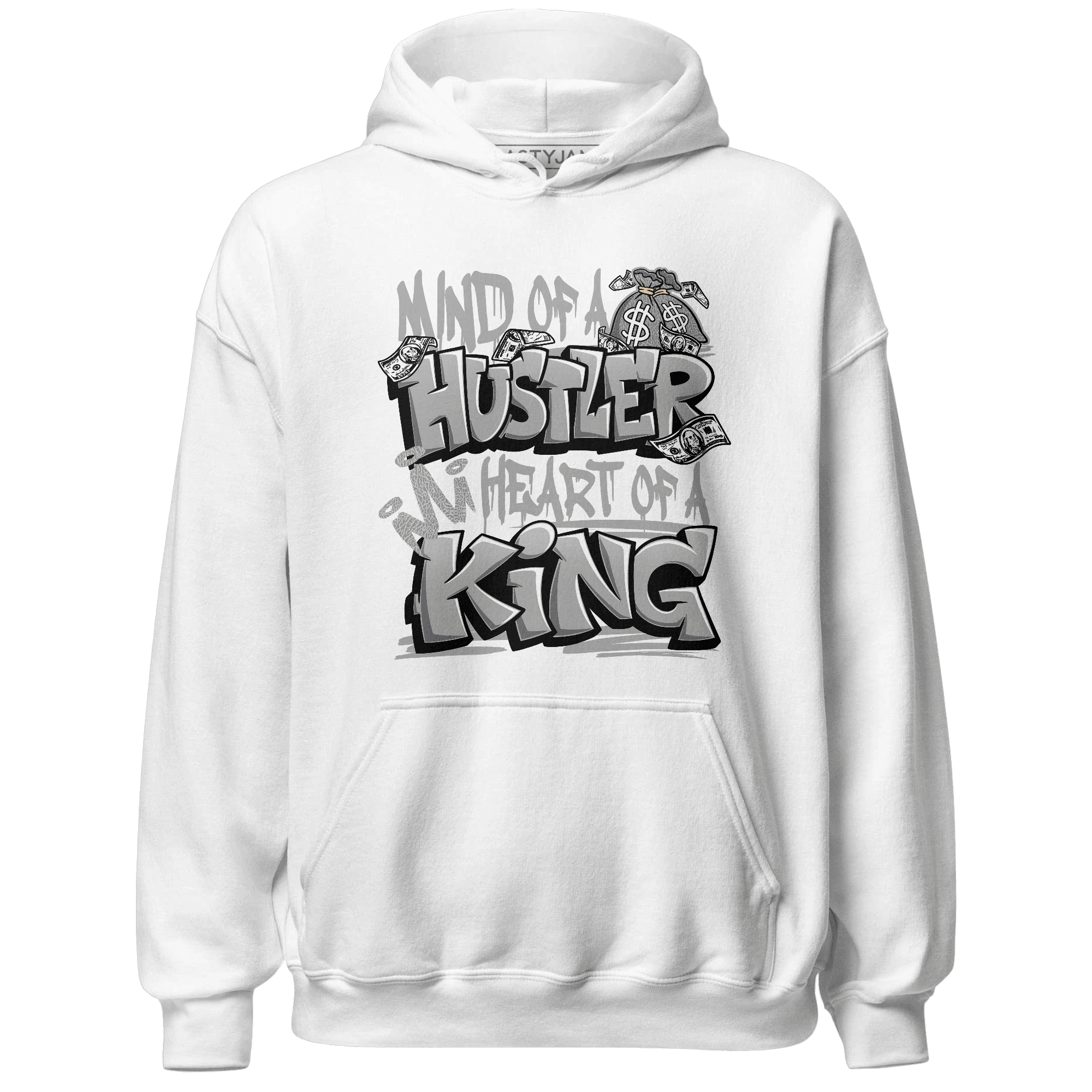 Craft Ivory 3s Hoodie Match Hustler Heart King - NastyJamz