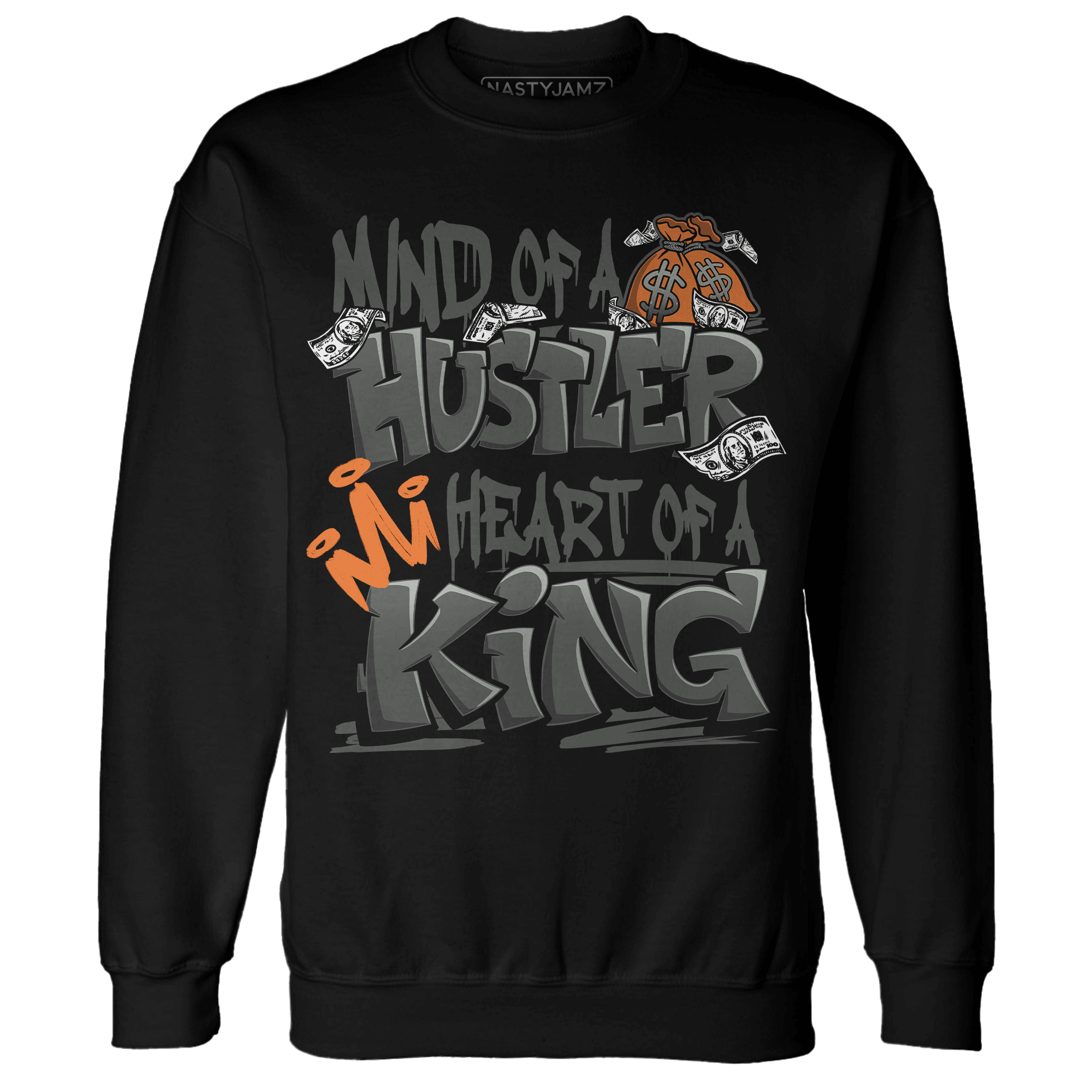Fear Pack 3s Sweatshirt Match Hustler Heart King - NastyJamz