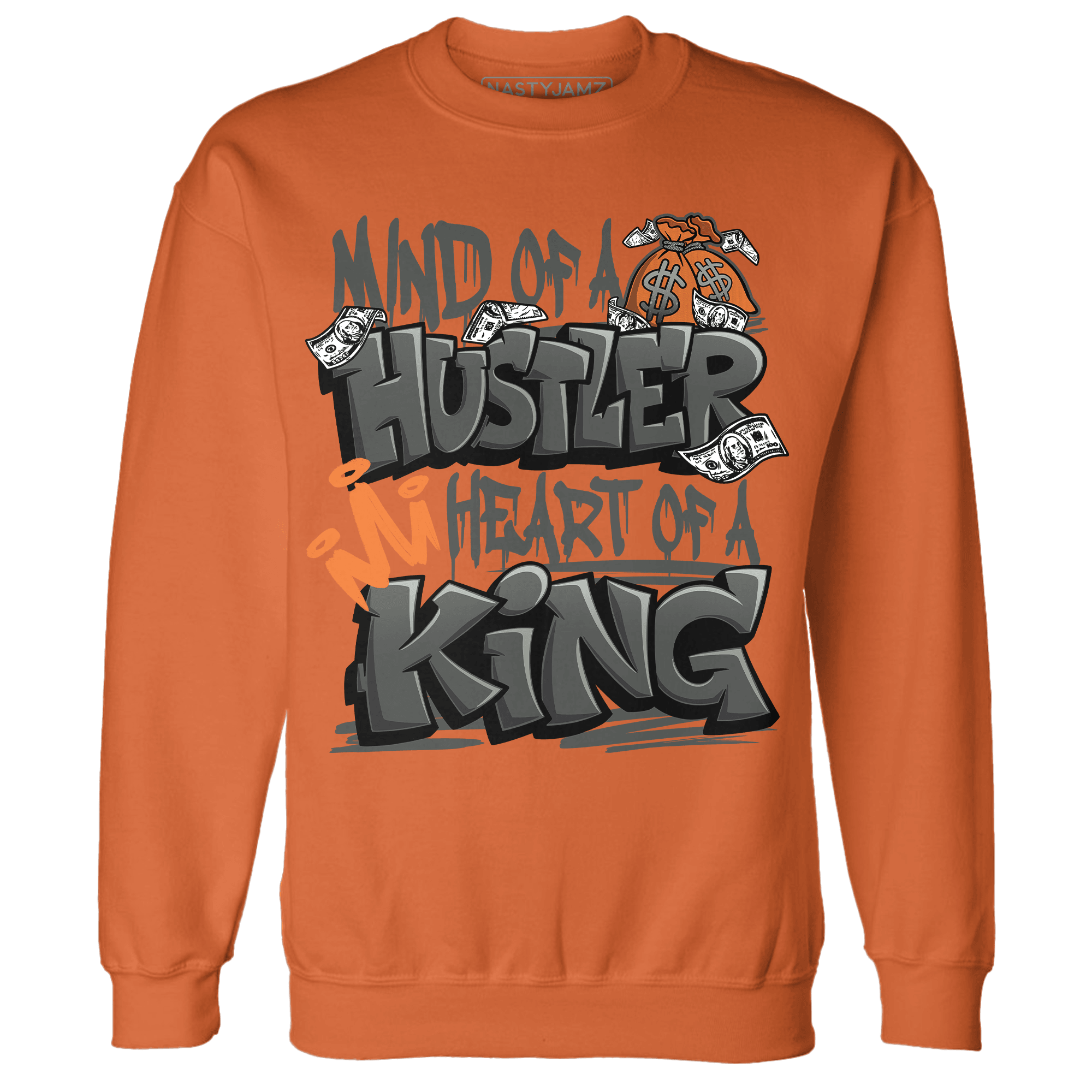 Fear Pack 3s Sweatshirt Match Hustler Heart King - NastyJamz