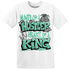 Green Glow 3s T Shirt Match Hustler Heart King - NastyJamz