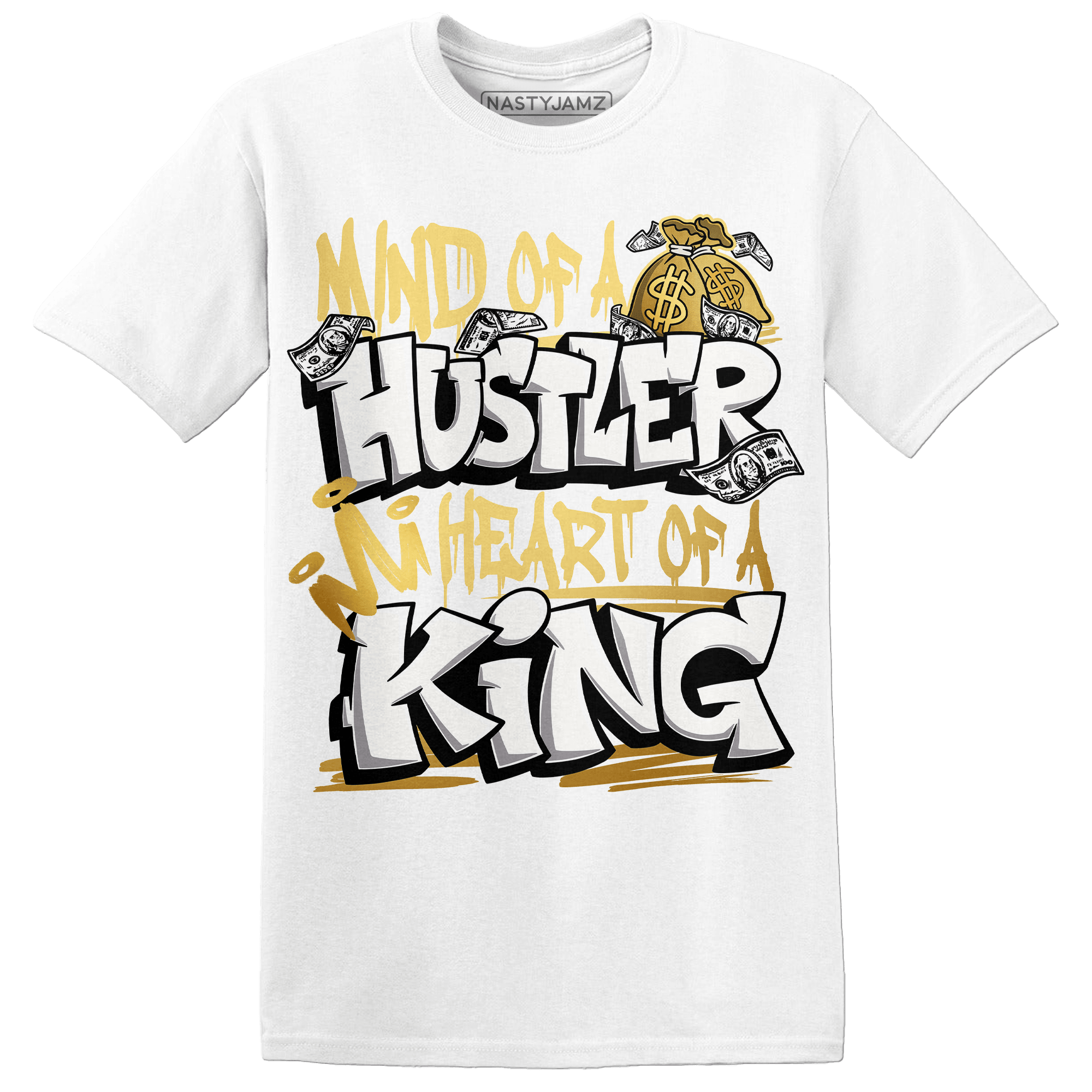 Sail 4s T Shirt Match Hustler Heart King - NastyJamz
