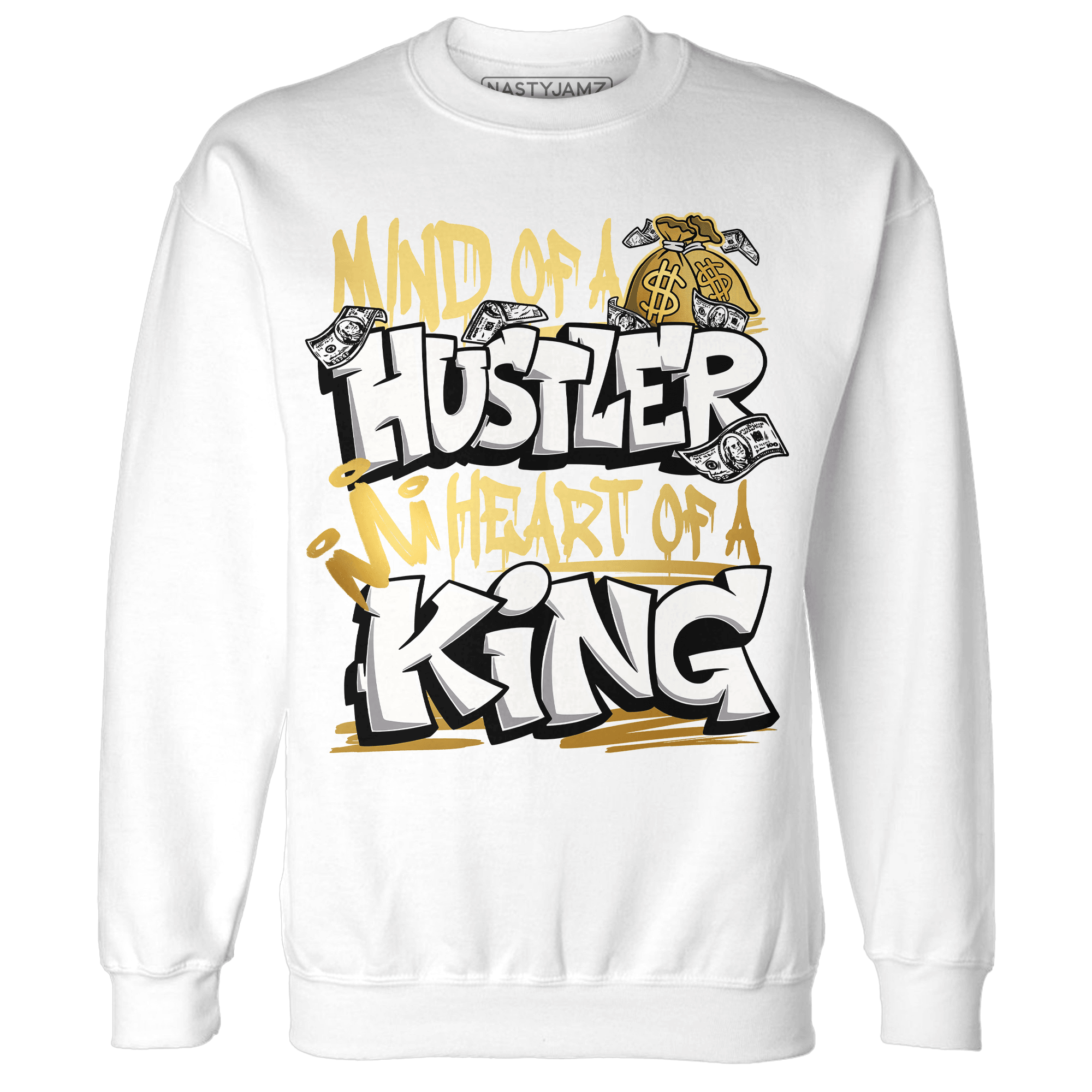Sail 4s Sweatshirt Match Hustler Heart King - NastyJamz
