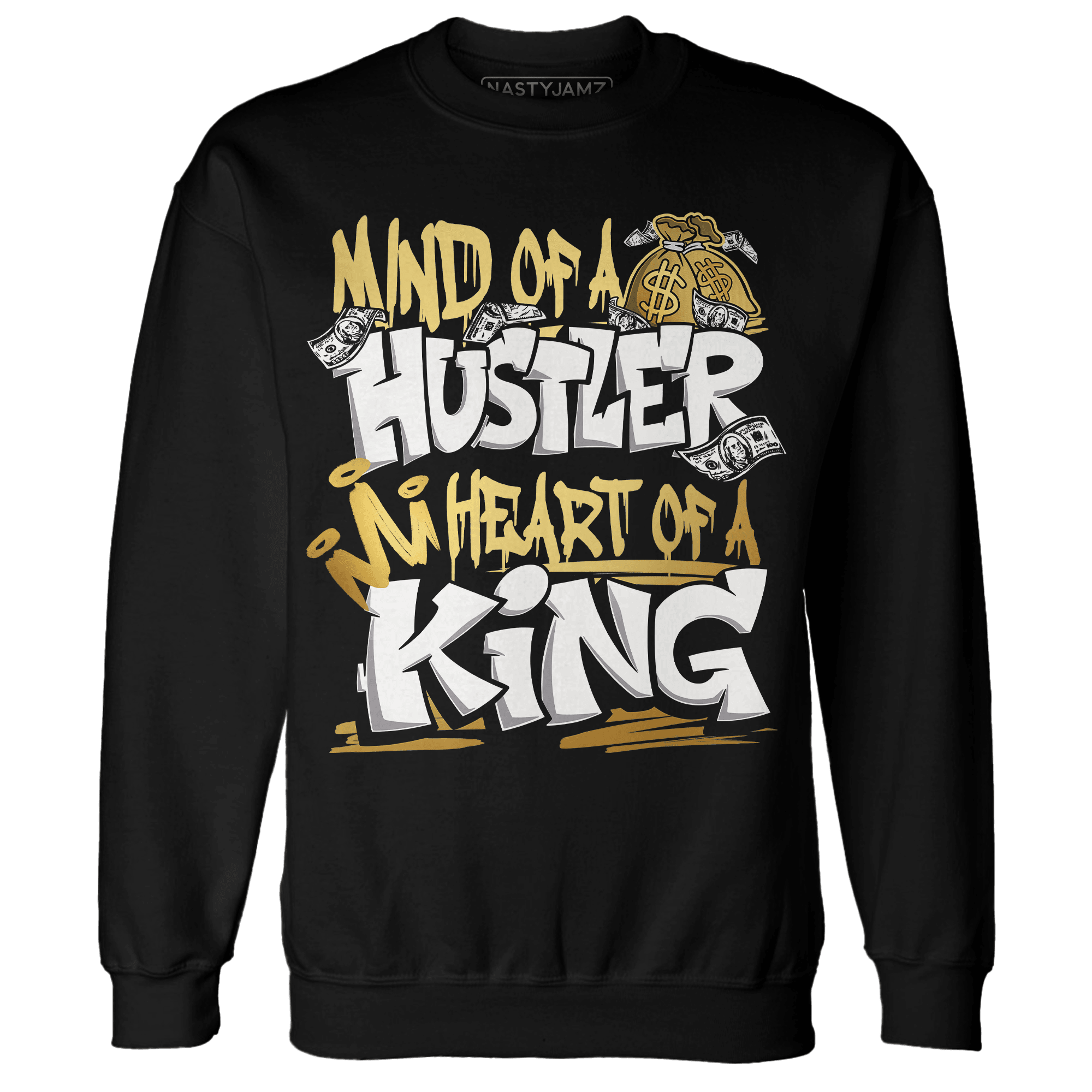 Sail 4s Sweatshirt Match Hustler Heart King - NastyJamz