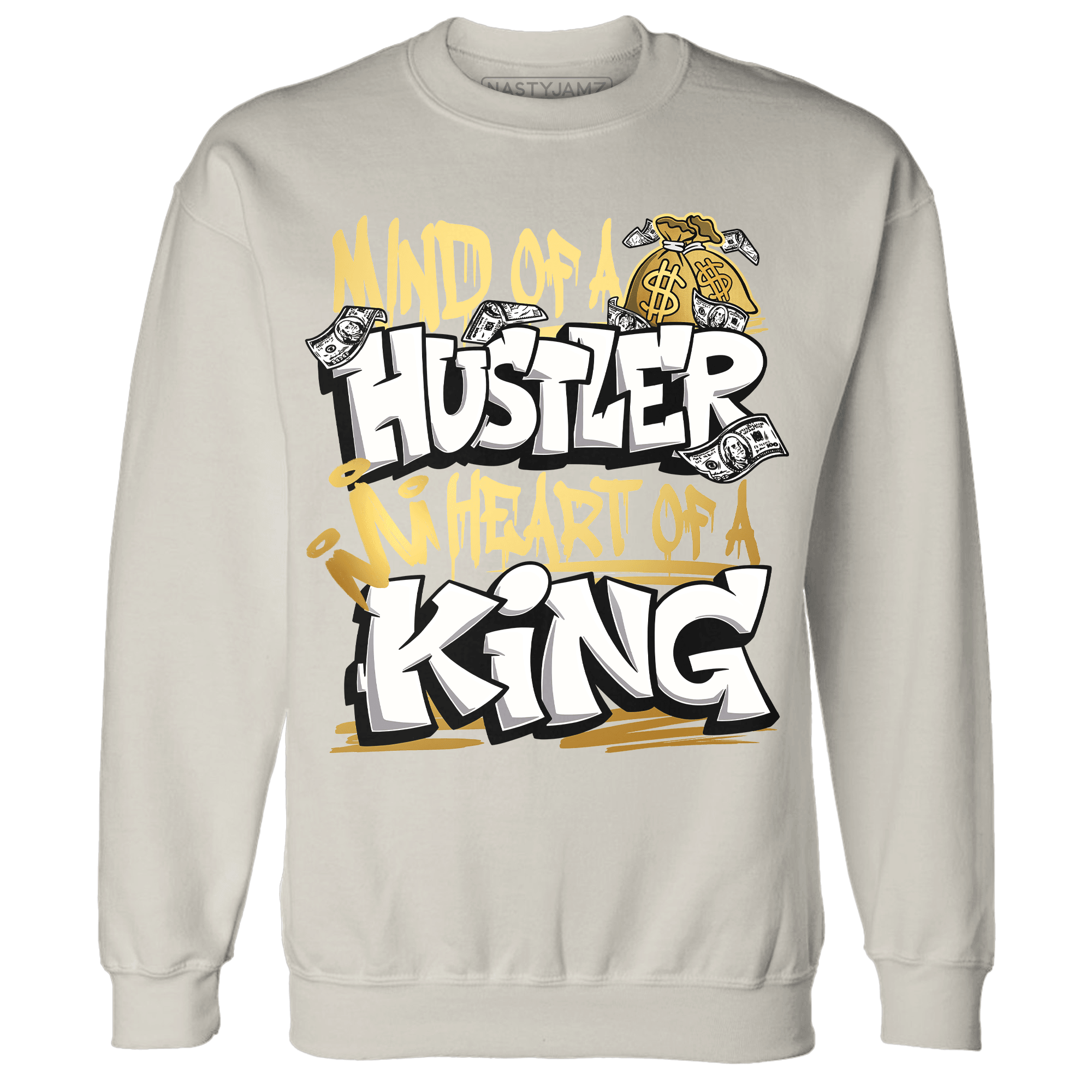 Sail 4s Sweatshirt Match Hustler Heart King - NastyJamz
