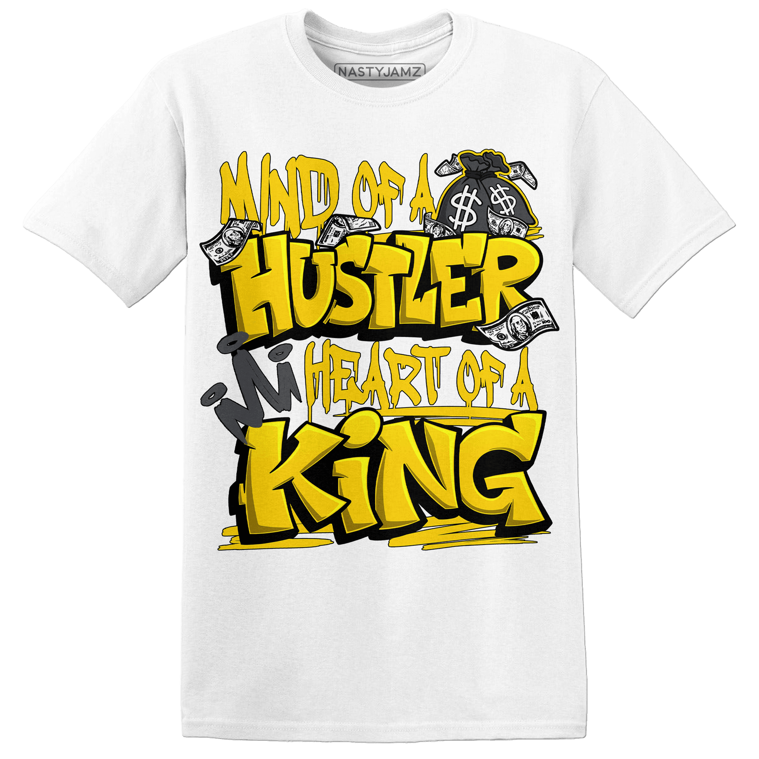 Thunder 4s T Shirt Match Hustler Heart King - NastyJamz