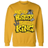 Thunder 4s Sweatshirt Match Hustler Heart King - NastyJamz