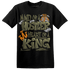 Olive 5s T Shirt Match Hustler Heart King - NastyJamz