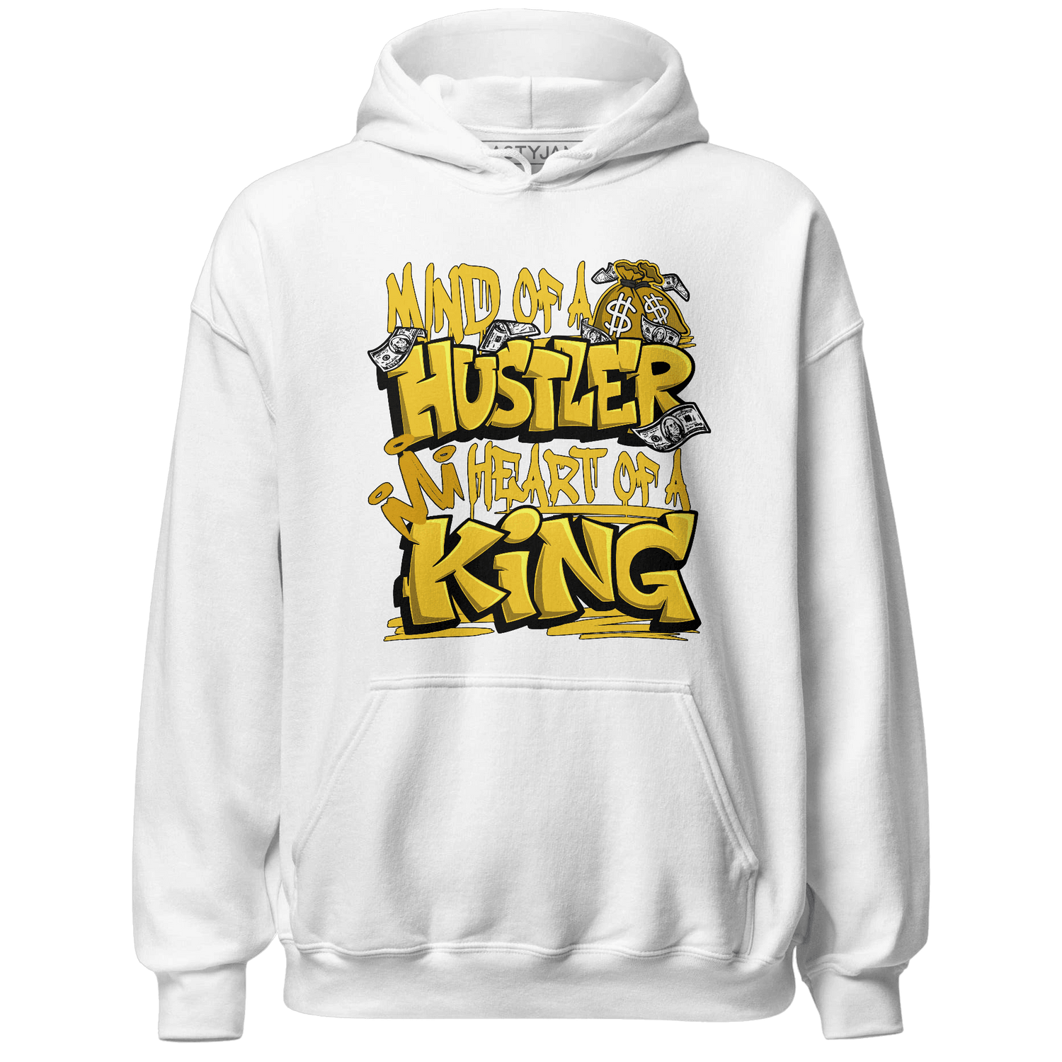 Yellow Ochre 6s Hoodie Match Hustler Heart King - NastyJamz
