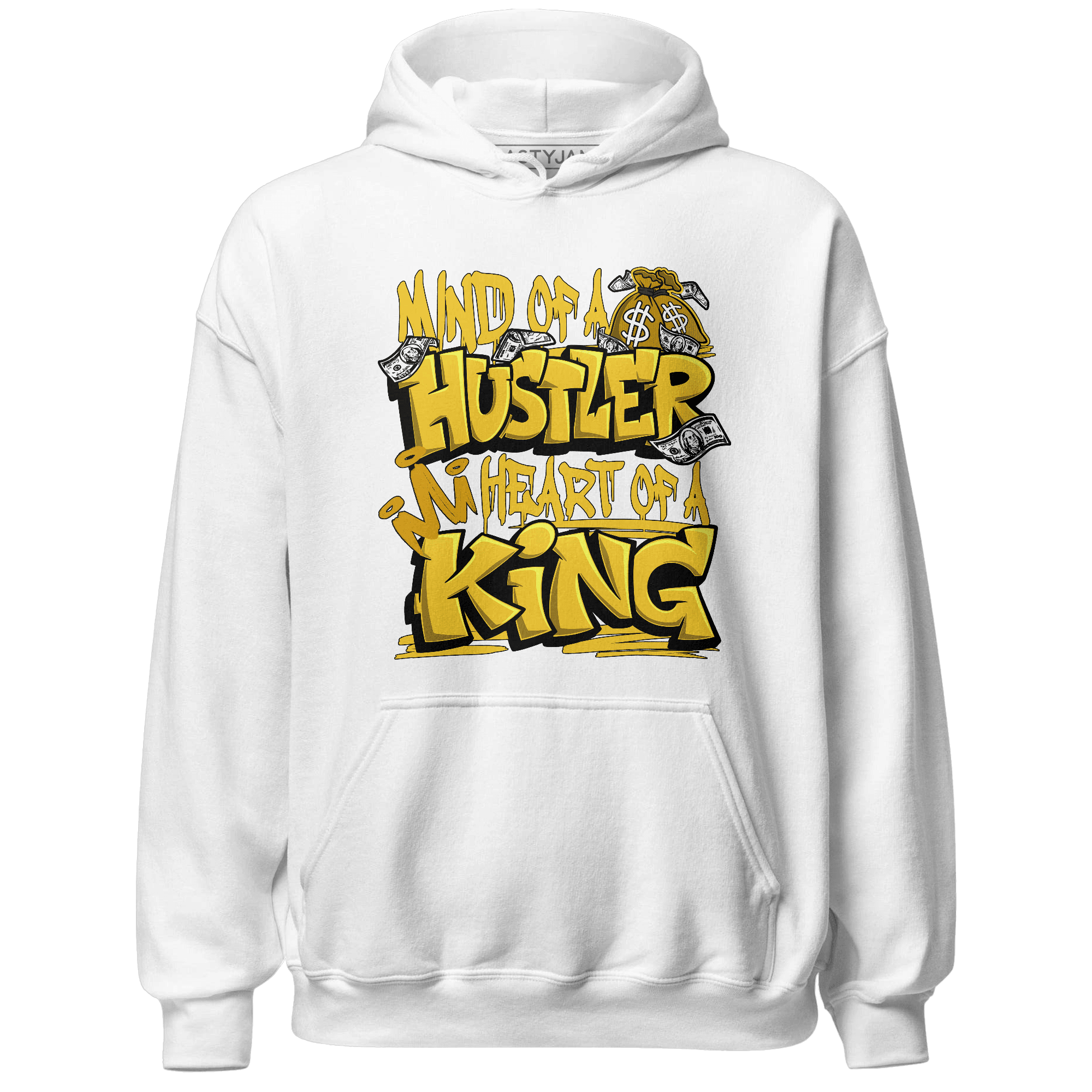 Yellow Ochre 6s Hoodie Match Hustler Heart King - NastyJamz