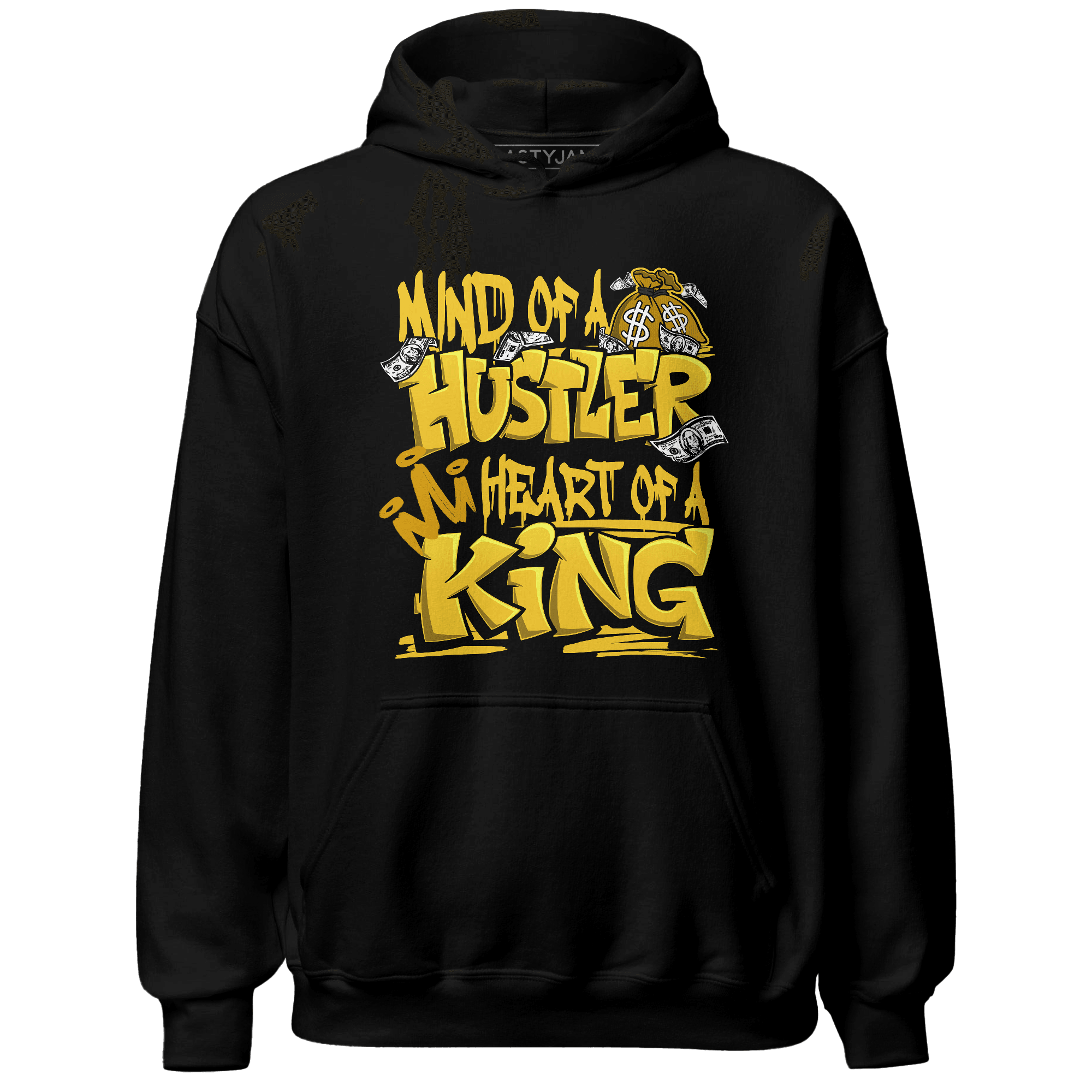 Yellow Ochre 6s Hoodie Match Hustler Heart King - NastyJamz