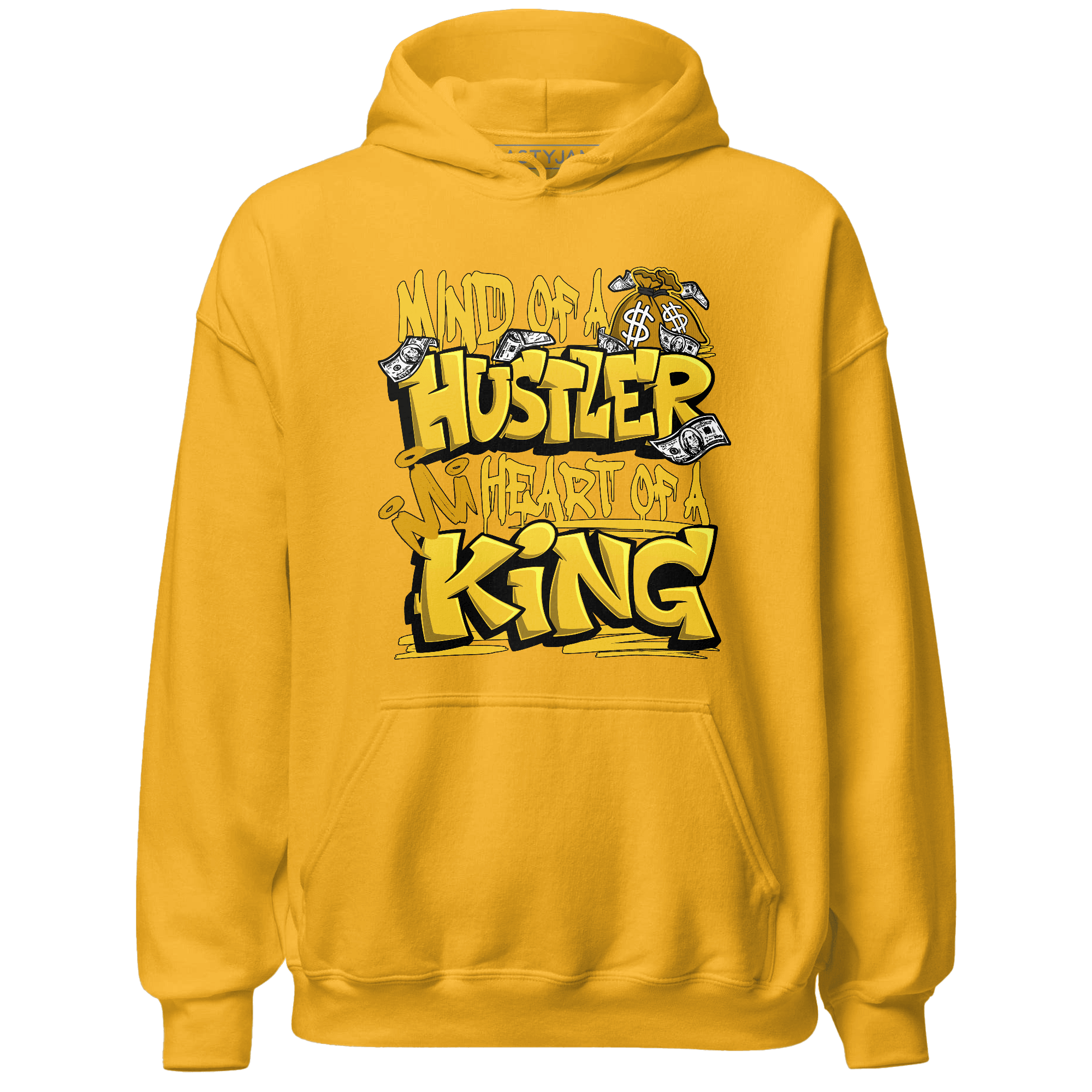 Yellow Ochre 6s Hoodie Match Hustler Heart King - NastyJamz