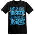 Powder Blue 9s T Shirt Match Hustler Heart King - NastyJamz